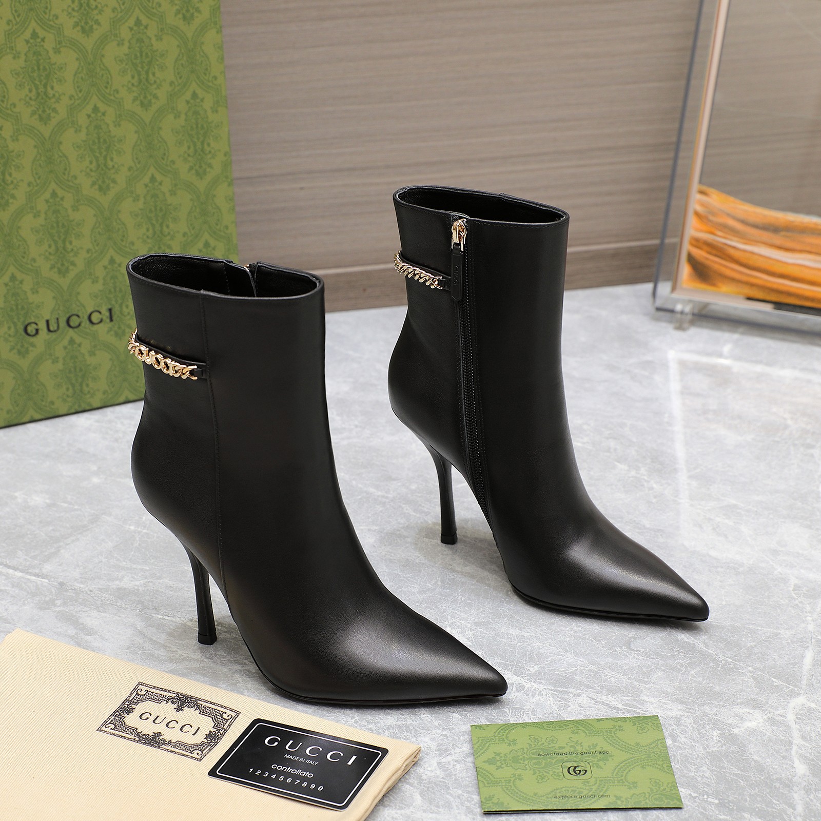 Cheap Gucci Boots For Women in 217049, $135 USD- [IB217049] - Replica Gucci Boots For Women