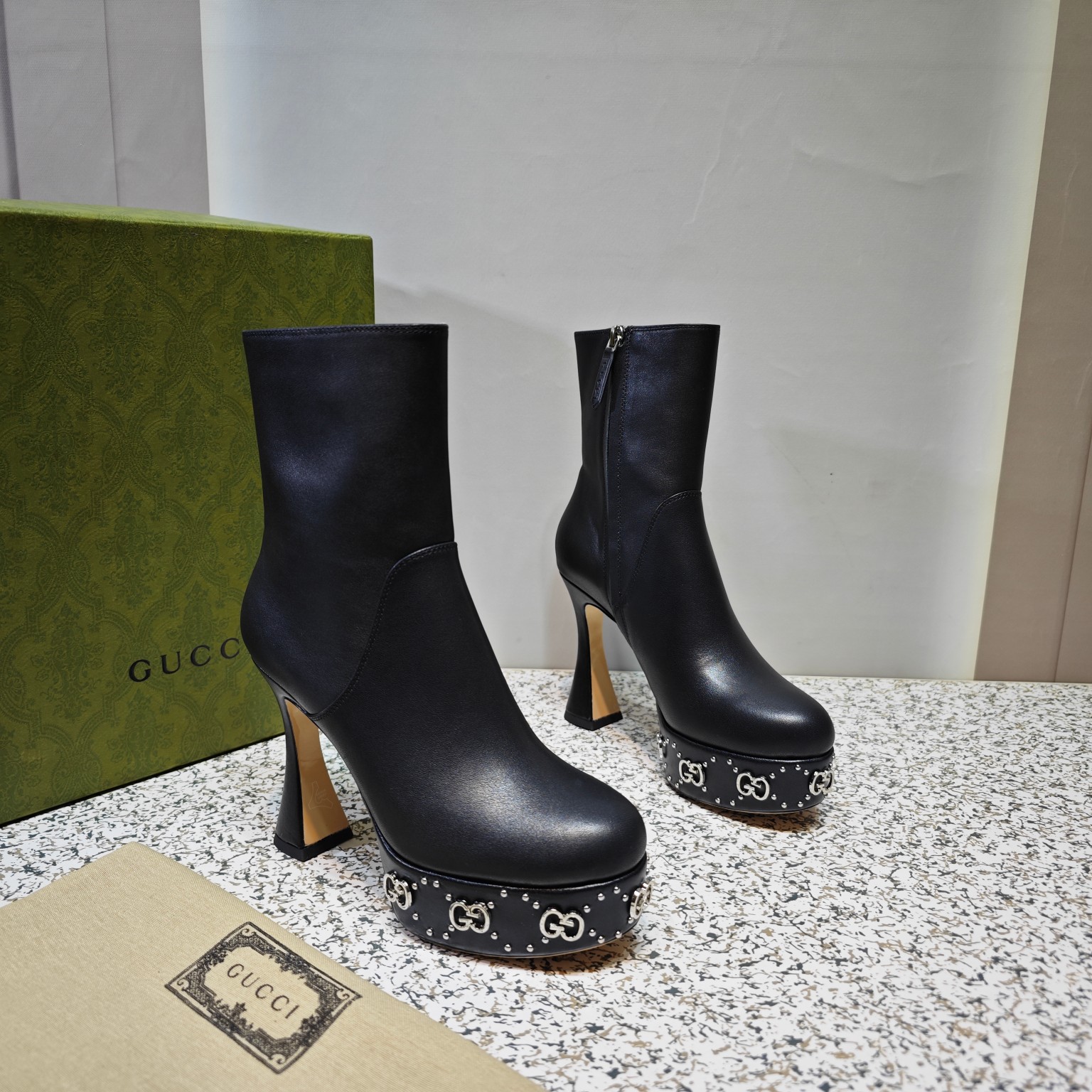 Cheap Gucci Boots For Women in 217057, $145 USD- [IB217057] - Replica Gucci Boots For Women