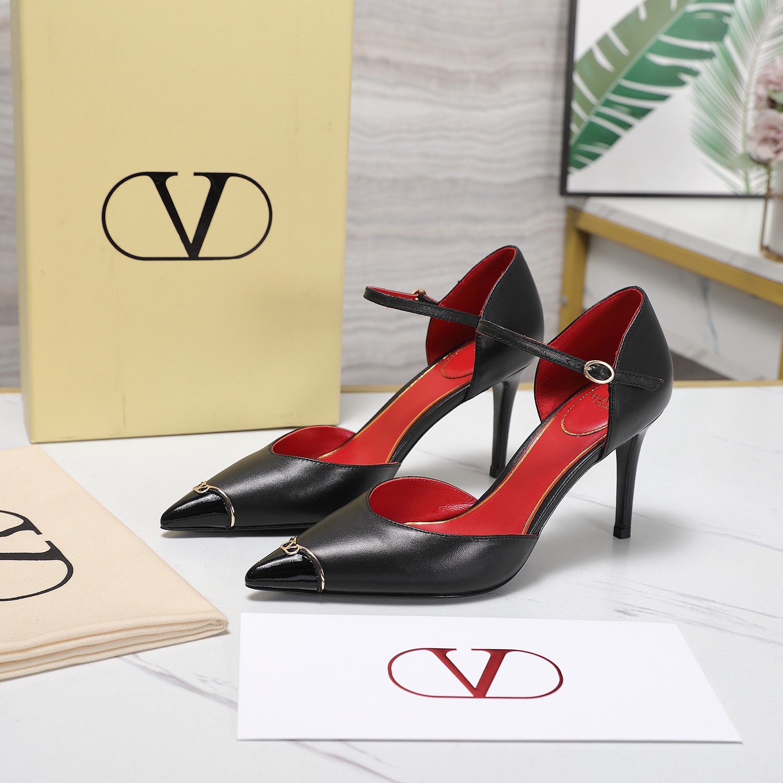 Cheap New Arrivals Valentino High Heels Pumps For Women in 217059, $75 USD- [IB217059] - Replica Valentino Pumps For Women