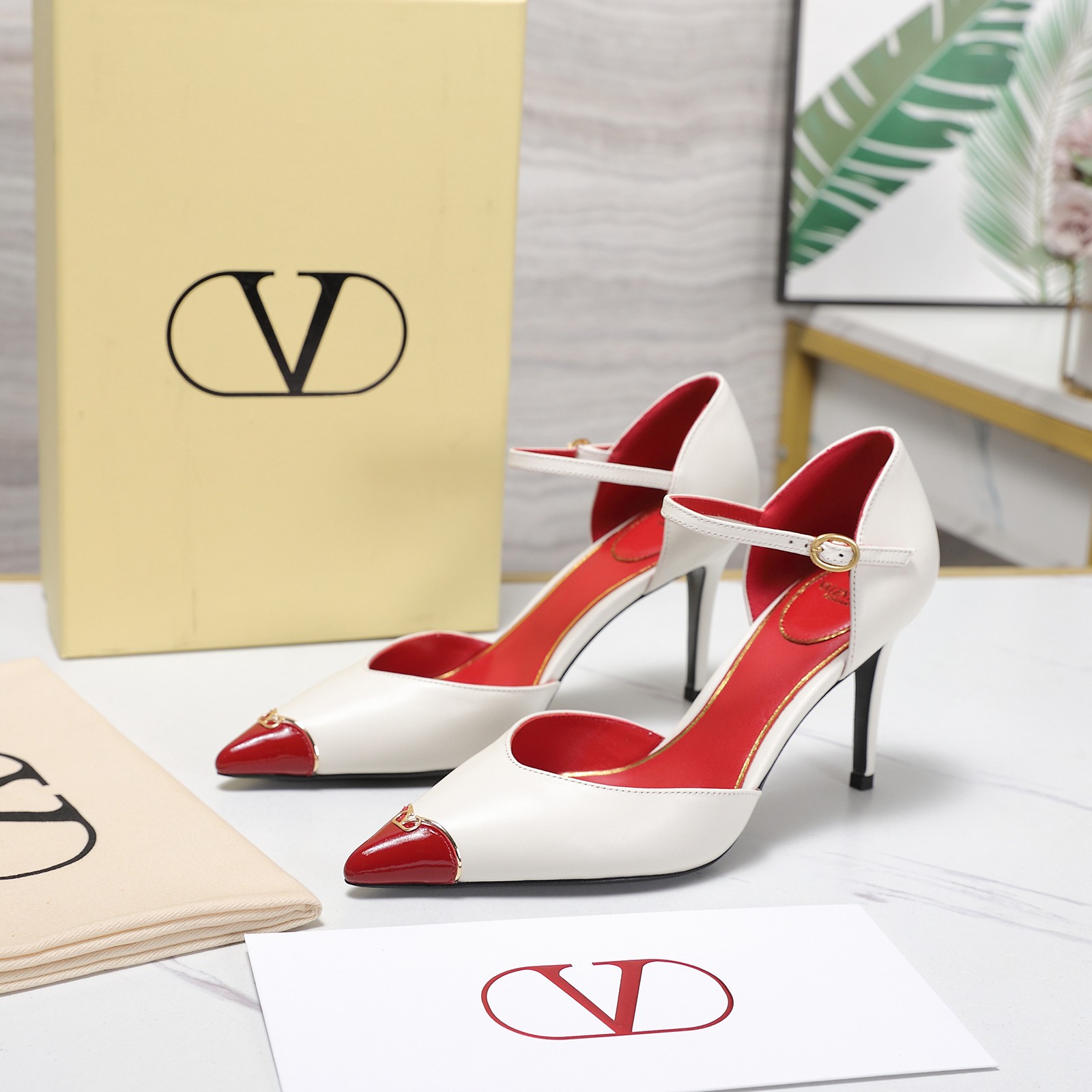 Cheap New Arrivals Valentino High Heels Pumps For Women in 217062, $75 USD- [IB217062] - Replica Valentino Pumps For Women