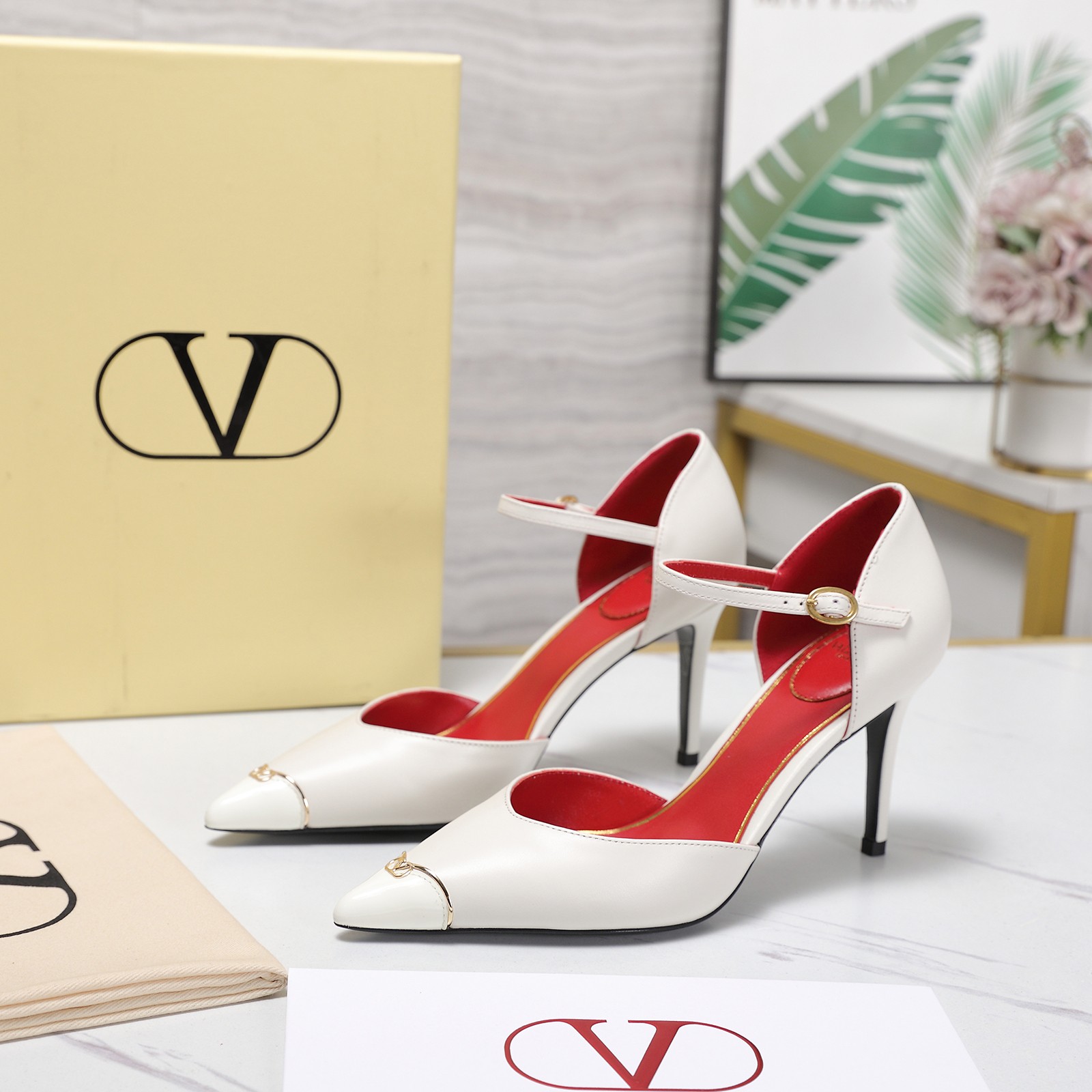Cheap New Arrivals Valentino High Heels Pumps For Women in 217063, $75 USD- [IB217063] - Replica Valentino Pumps For Women