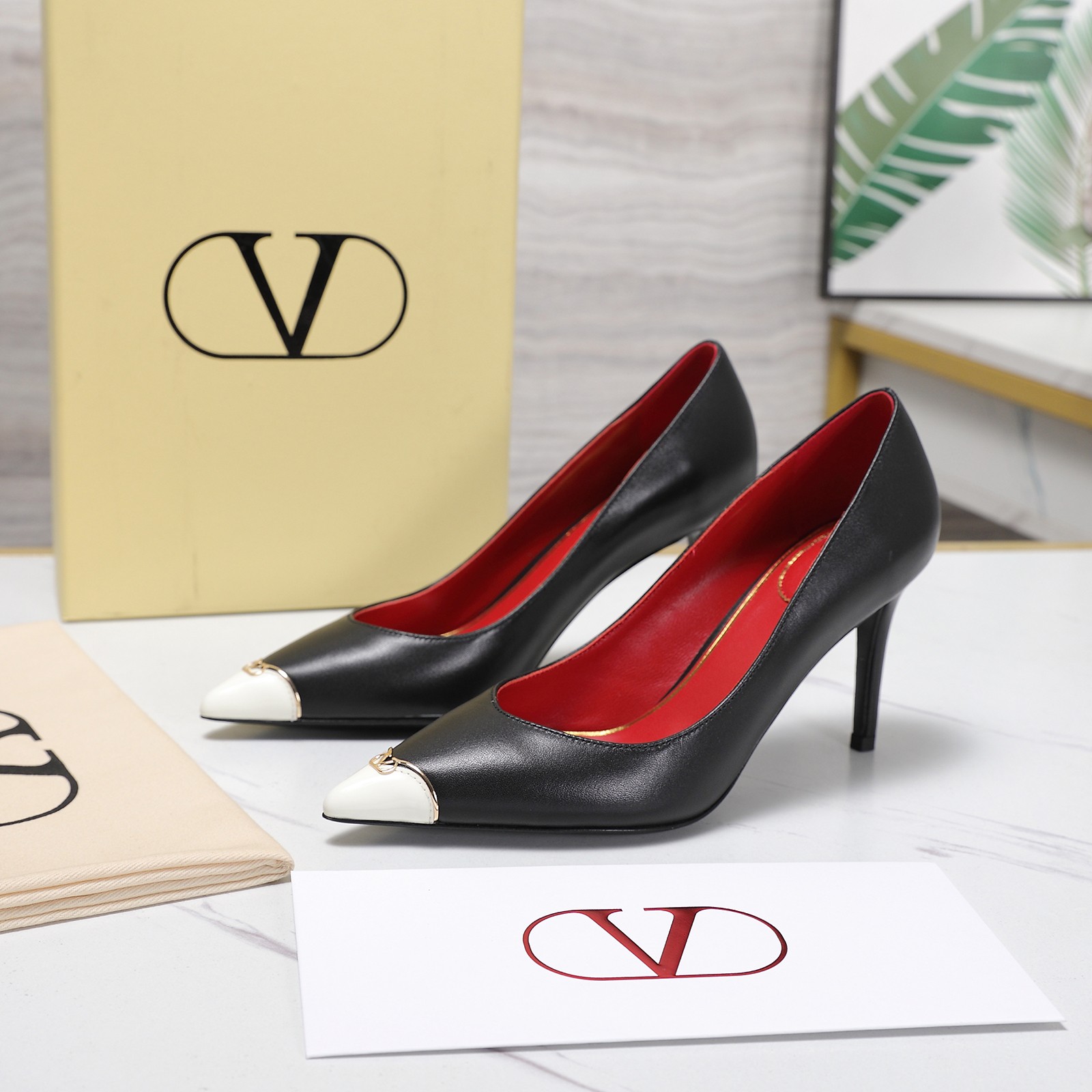 Cheap New Arrivals Valentino High Heels Pumps For Women in 217065, $75 USD- [IB217065] - Replica Valentino Pumps For Women