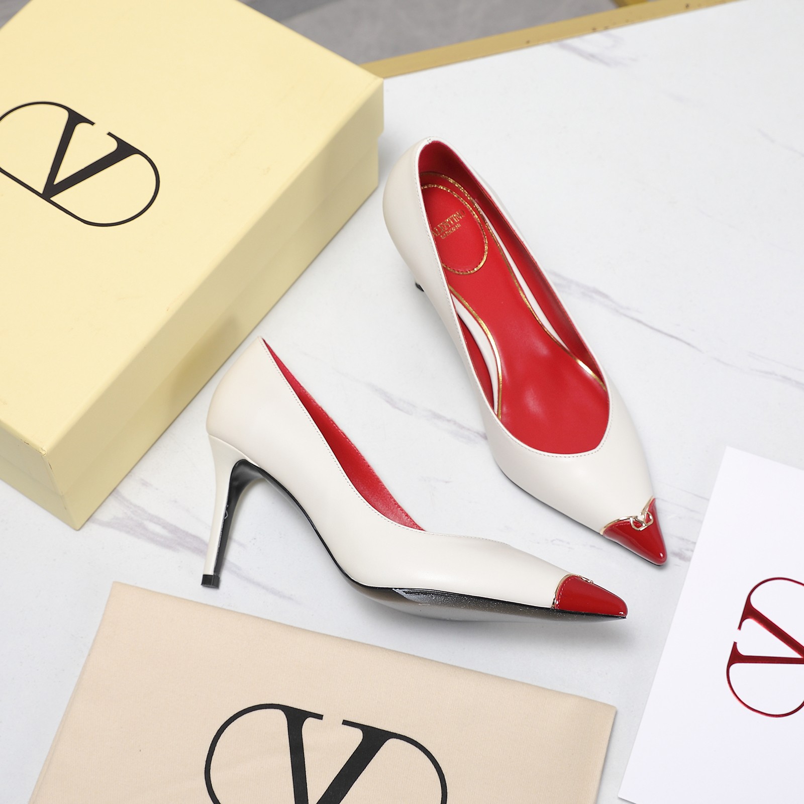 Cheap New Arrivals Valentino High Heels Pumps For Women in 217067, $75 USD- [IB217067] - Replica Valentino Pumps For Women