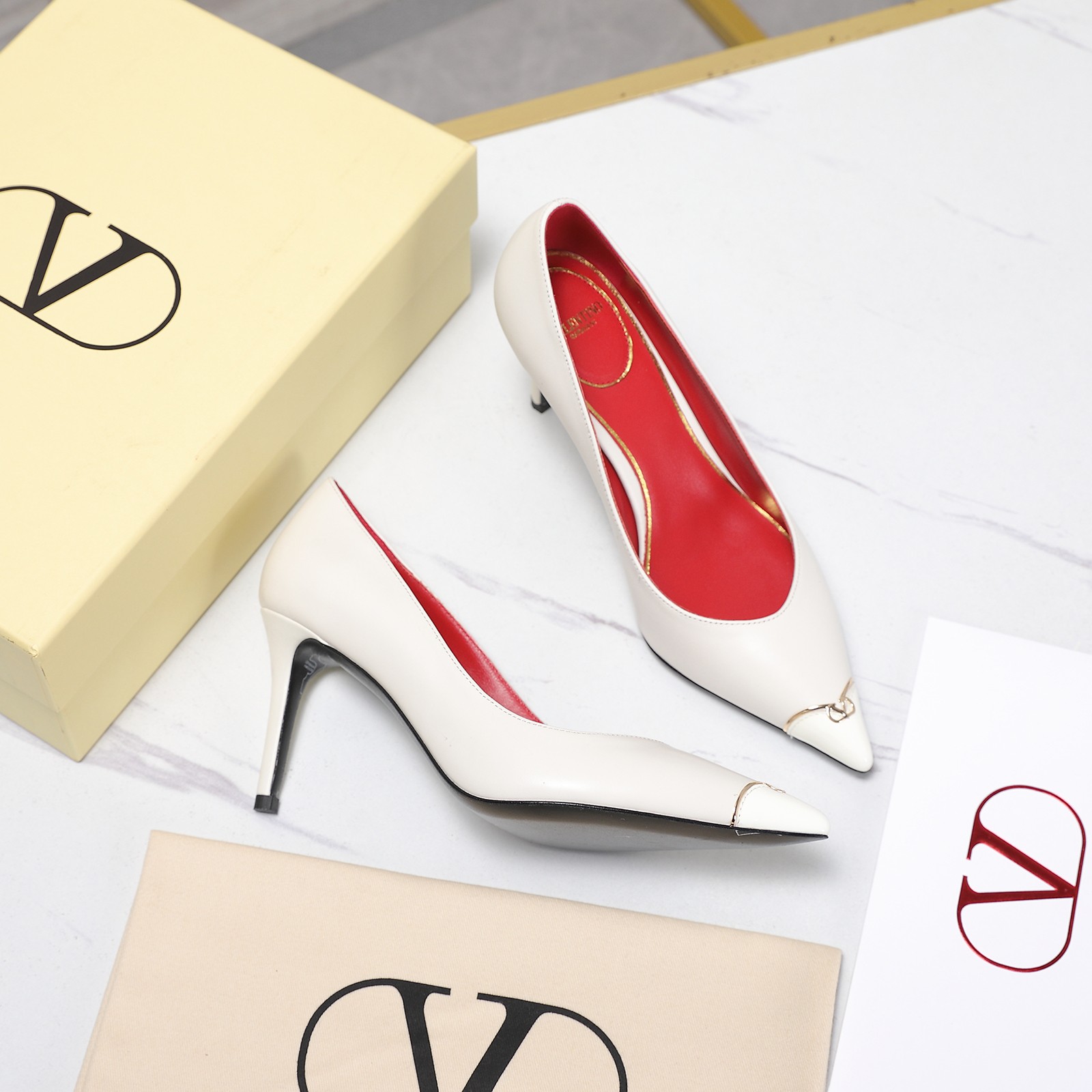 Cheap New Arrivals Valentino High Heels Pumps For Women in 217068, $75 USD- [IB217068] - Replica Valentino Pumps For Women