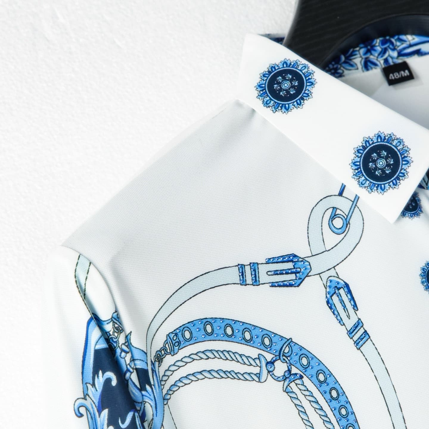 Cheap Versace Long-Sleeved Polo Shirts in 217083, $45 USD- [IB217083] - Replica Versace Long-Sleeved Polo Shirts