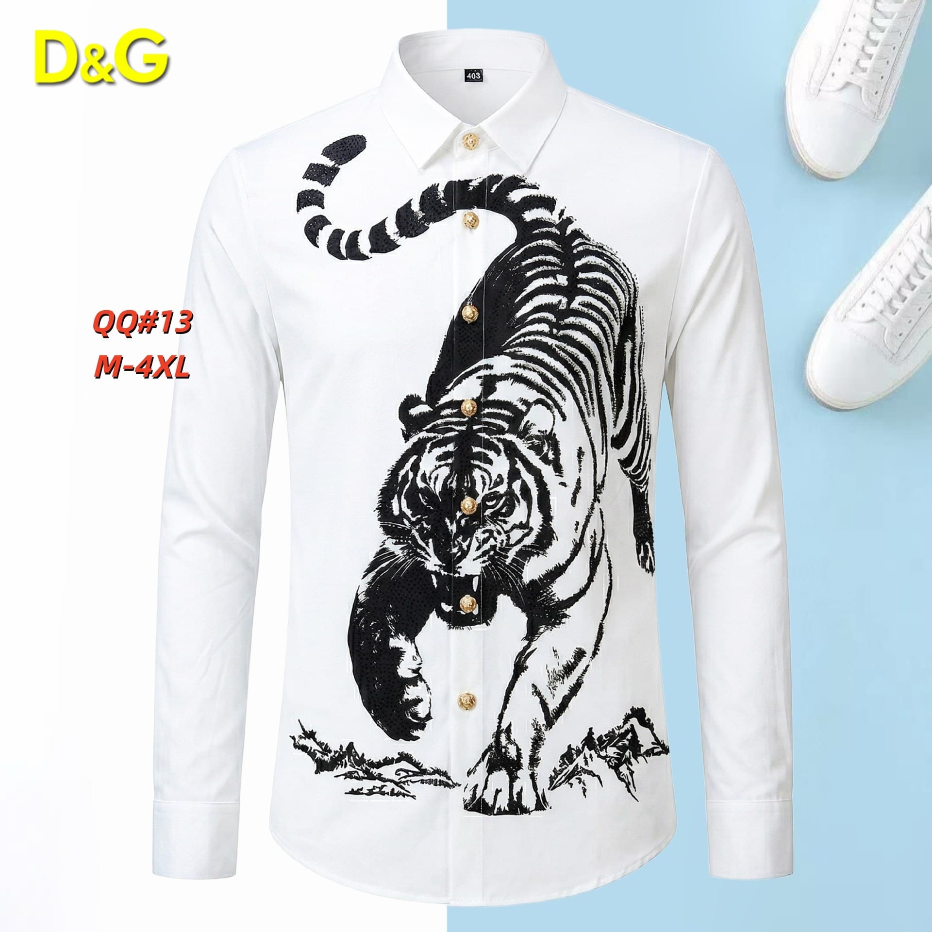Cheap DG Long-Sleeved Shirts in 217094, $45 USD- [IB217094] - Replica DG Long-Sleeved Shirts