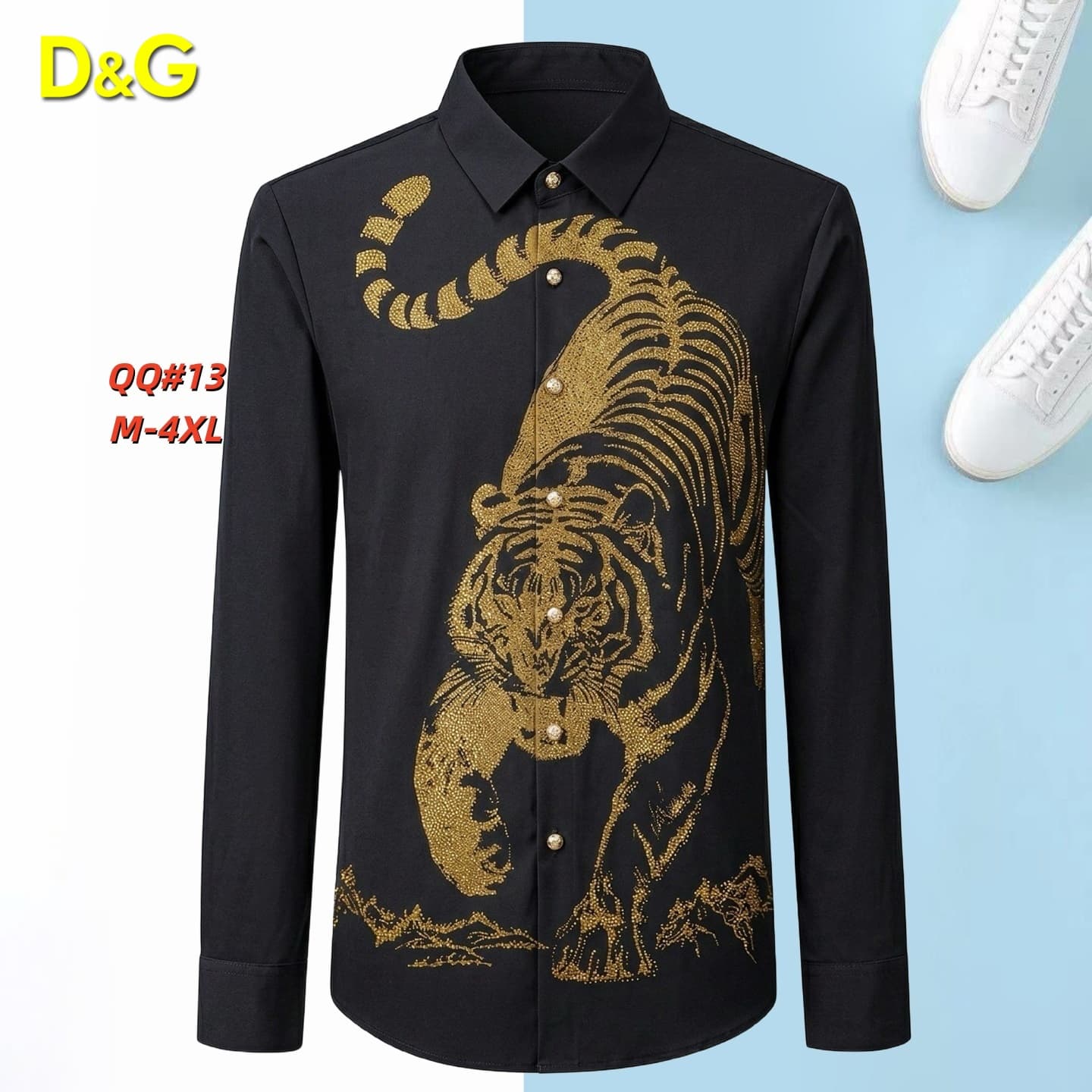 Cheap DG Long-Sleeved Shirts in 217095, $45 USD- [IB217095] - Replica DG Long-Sleeved Shirts