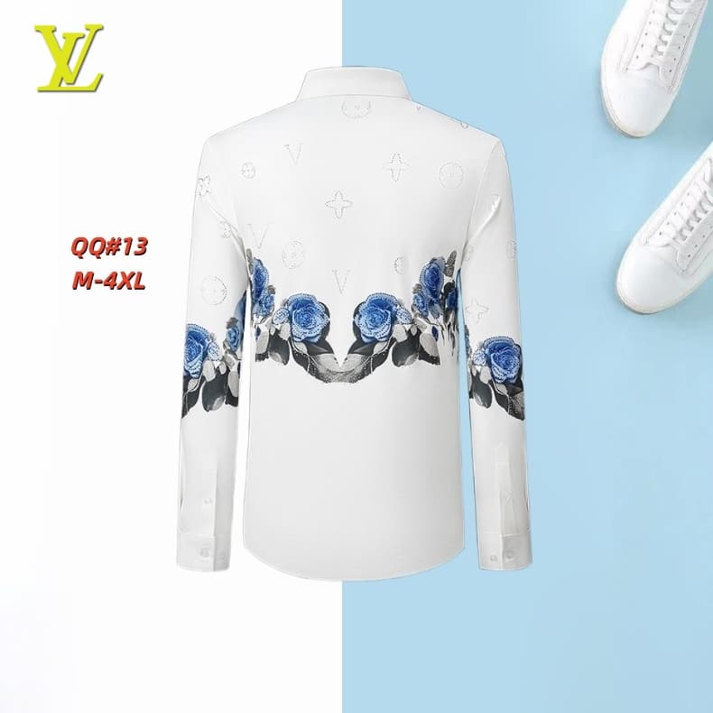 Cheap Louis Vuitton  Long-Sleeved Shirts for Men in 217098, $45 USD- [IB217098] - Replica Louis Vuitton  Long-Sleeved Shirts for Men