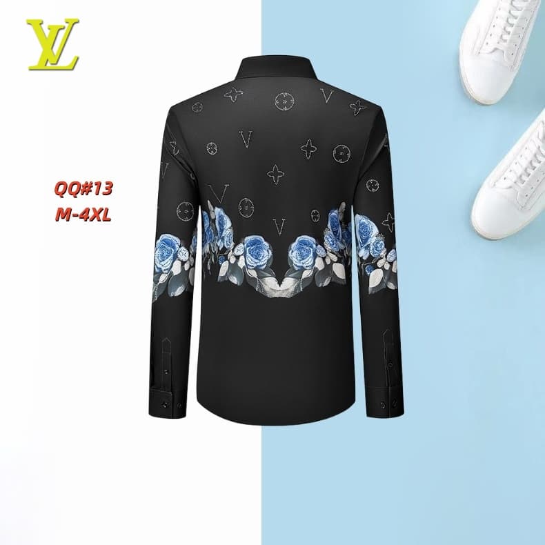 Cheap Louis Vuitton  Long-Sleeved Shirts for Men in 217101, $45 USD- [IB217101] - Replica Louis Vuitton  Long-Sleeved Shirts for Men