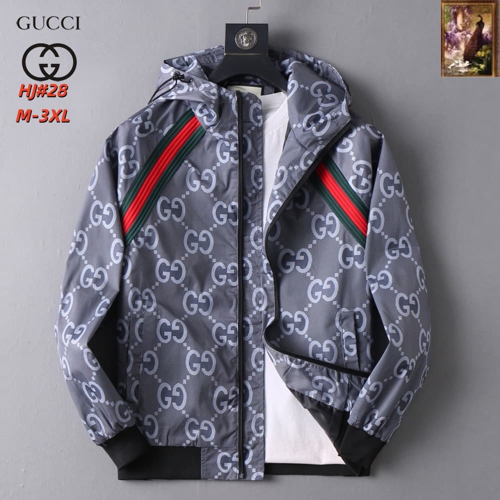 Cheap Gucci Thin Jackets For Men in 217116, $70 USD- [IB217116] - Replica Gucci Thin Jackets For Men
