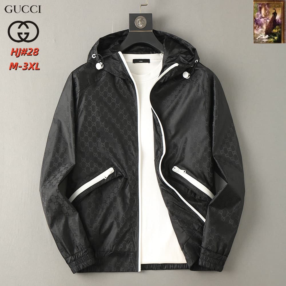 Cheap Gucci Thin Jackets For Men in 217124, $70 USD- [IB217124] - Replica Gucci Thin Jackets For Men