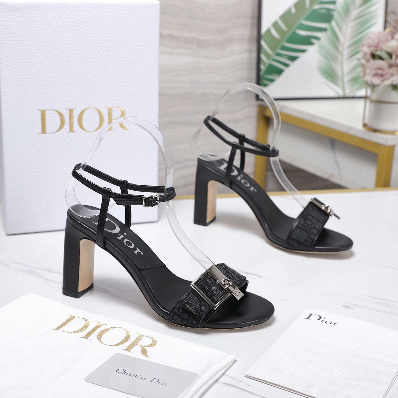 Cheap New Arrivals Dior High Heel Sandals For Women in 217129, $75 USD- [IB217129] - Replica Dior High Heels For Women
