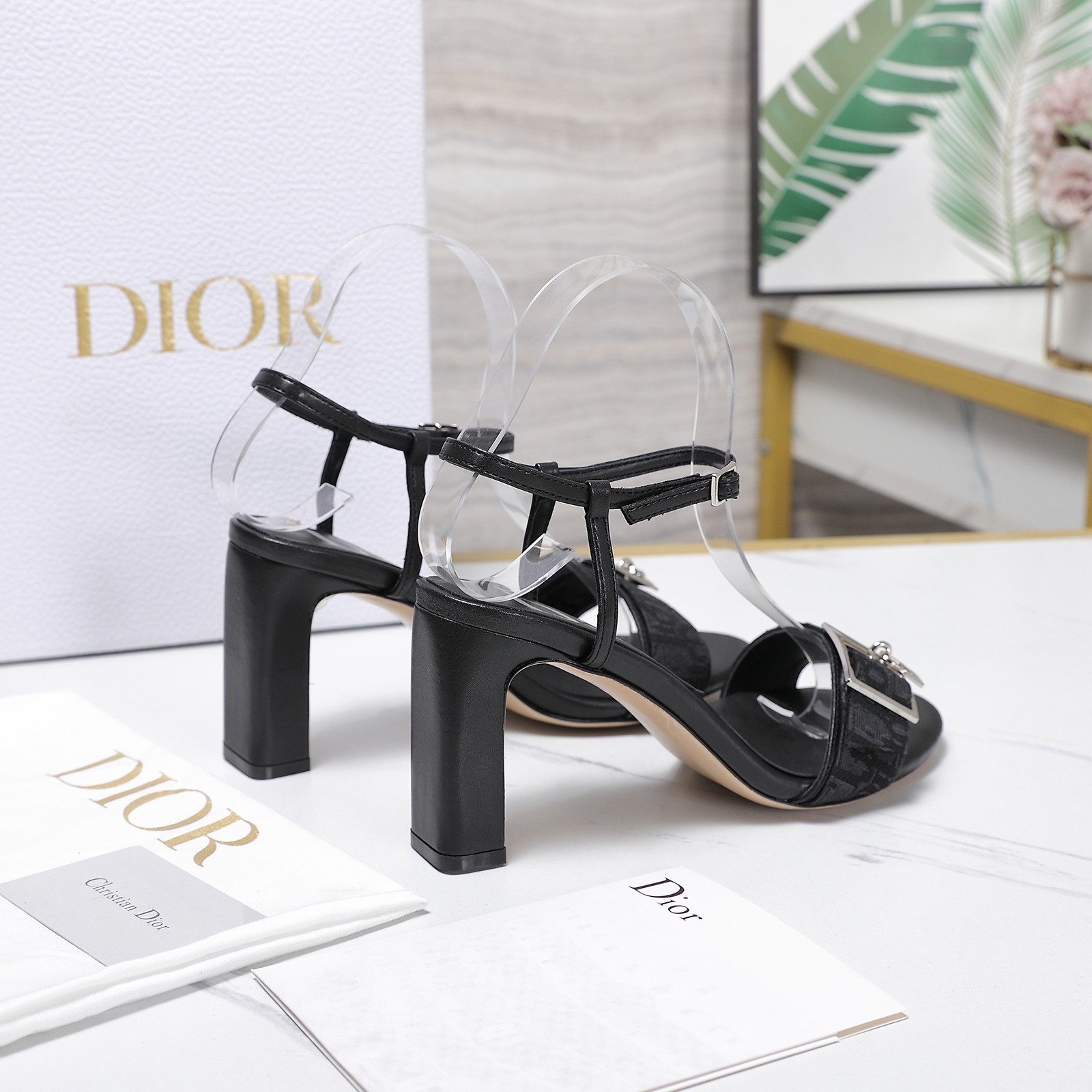 Cheap New Arrivals Dior High Heel Sandals For Women in 217129, $75 USD- [IB217129] - Replica Dior High Heels For Women