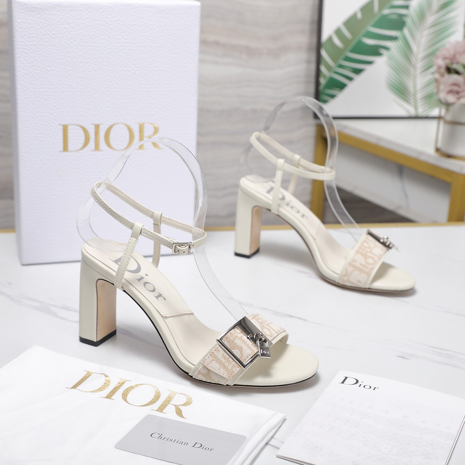 Cheap New Arrivals Dior High Heel Sandals For Women in 217131, $75 USD- [IB217131] - Replica Dior High Heels For Women