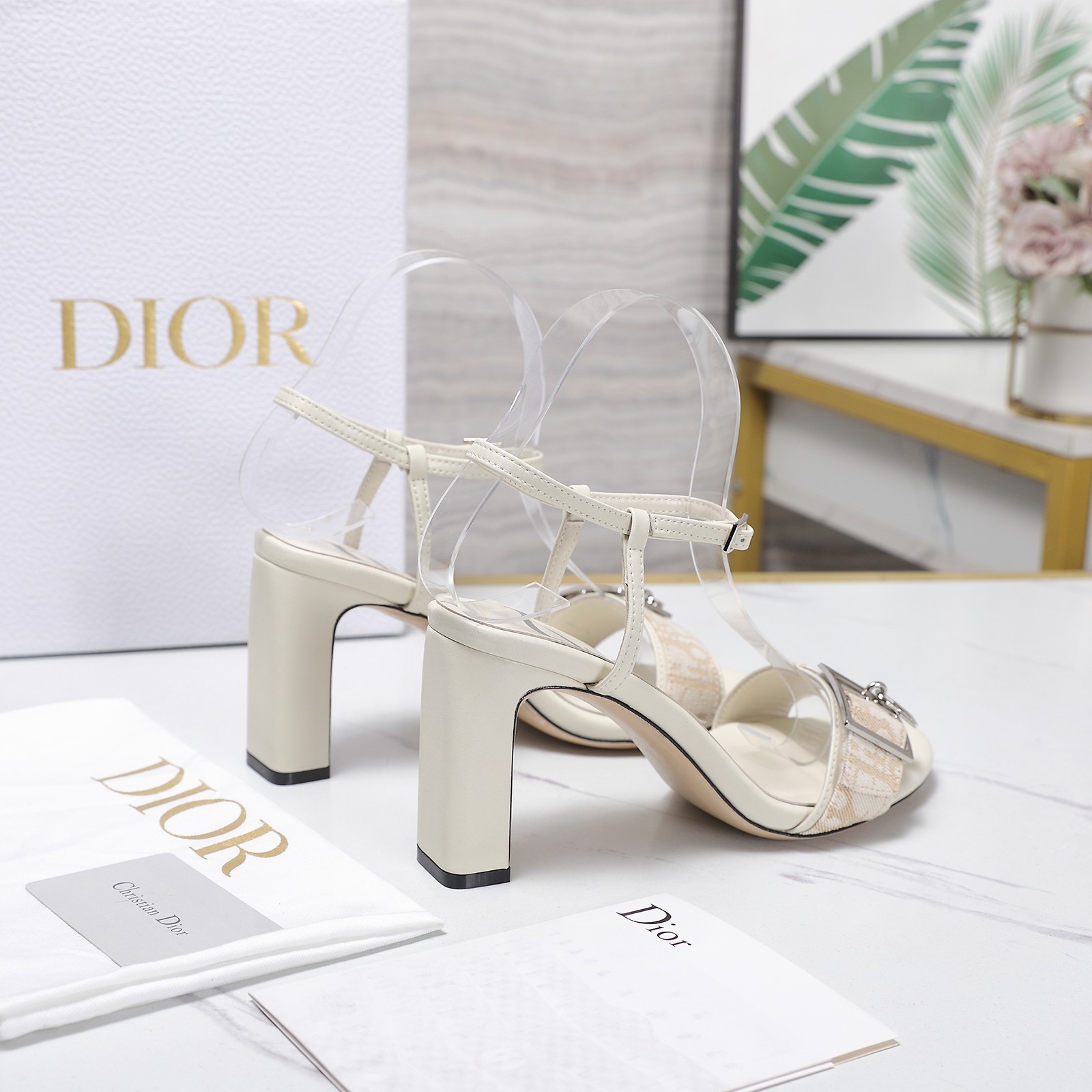 Cheap New Arrivals Dior High Heel Sandals For Women in 217131, $75 USD- [IB217131] - Replica Dior High Heels For Women