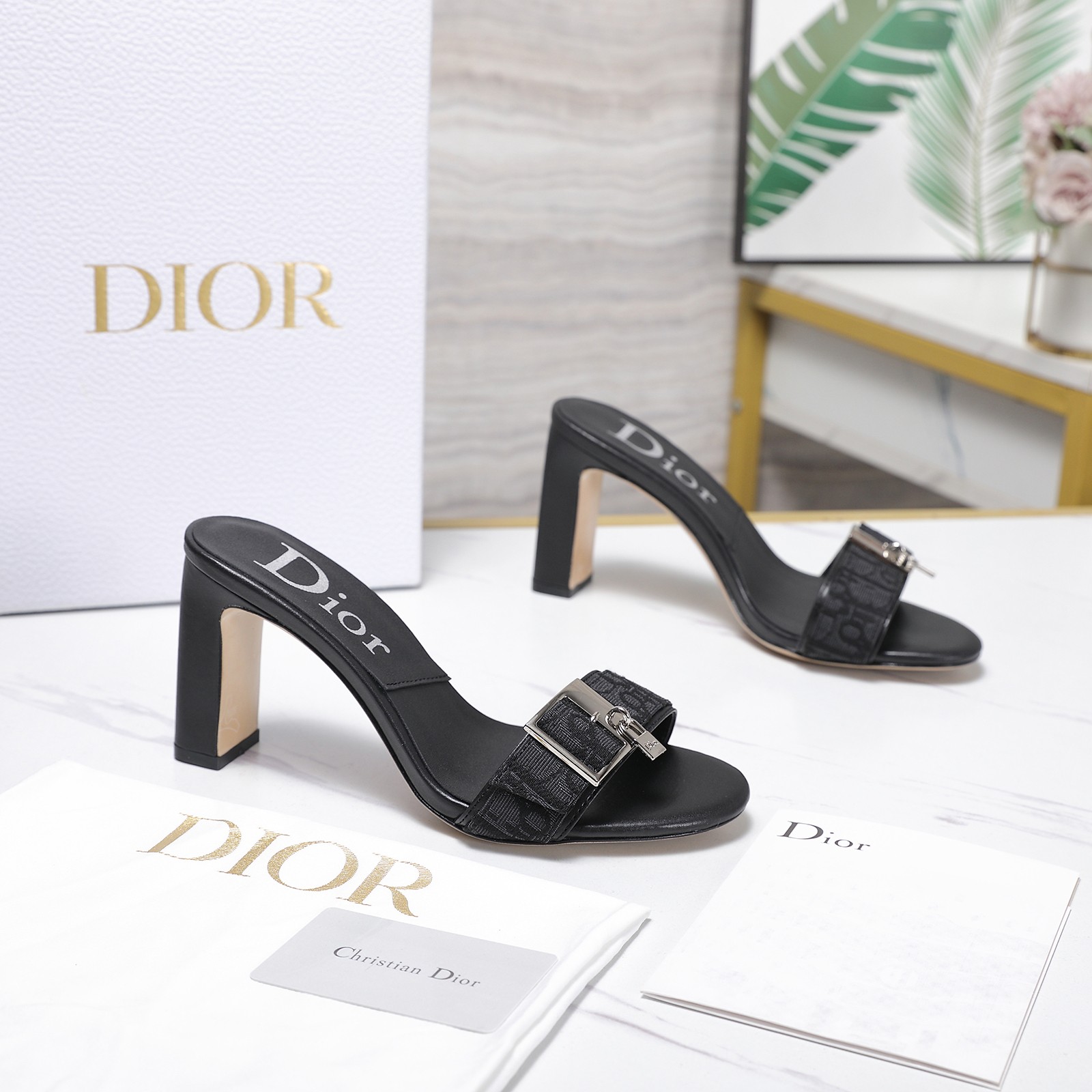 Cheap New Arrivals Dior High Heel Sandals For Women in 217132, $75 USD- [IB217132] - Replica Dior High Heels For Women