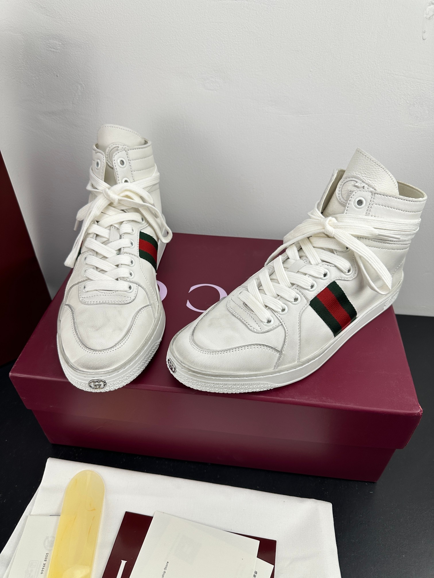 Cheap New Arrivals Gucci Sneakers Size 36-46 in 217145, $105 USD- [IB217145] - Replica Gucci Sneakers For Men