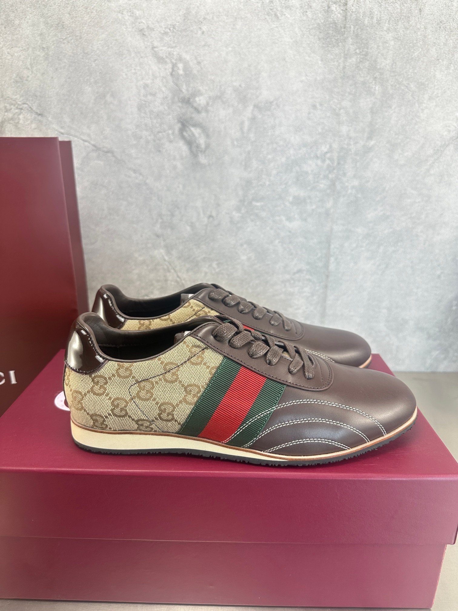 Cheap New Arrivals Gucci High quality Sneakers For Men in 217147, $105 USD- [IB217147] - Replica Gucci Sneakers For Men