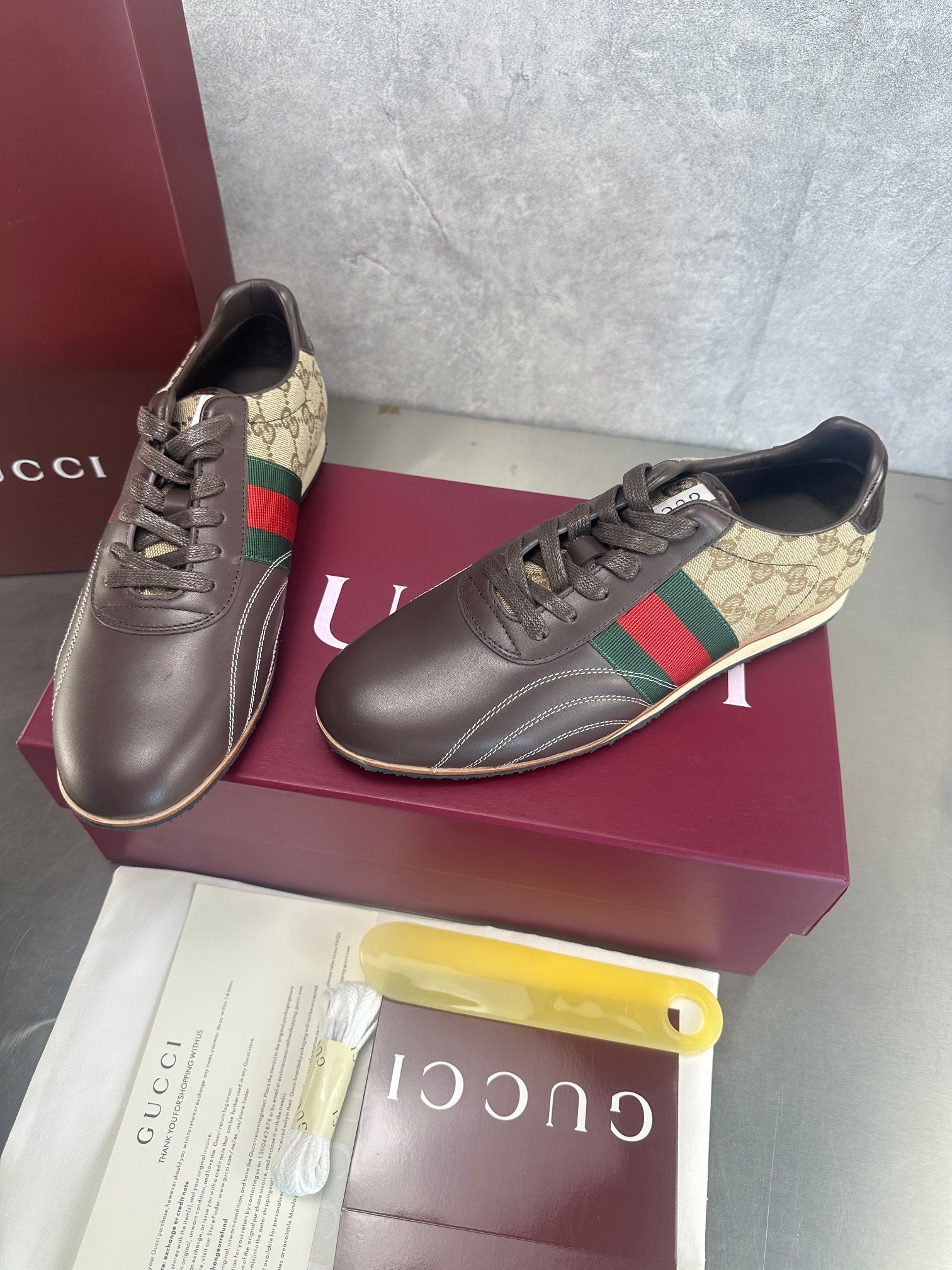 Cheap New Arrivals Gucci High quality Sneakers For Men in 217147, $105 USD- [IB217147] - Replica Gucci Sneakers For Men