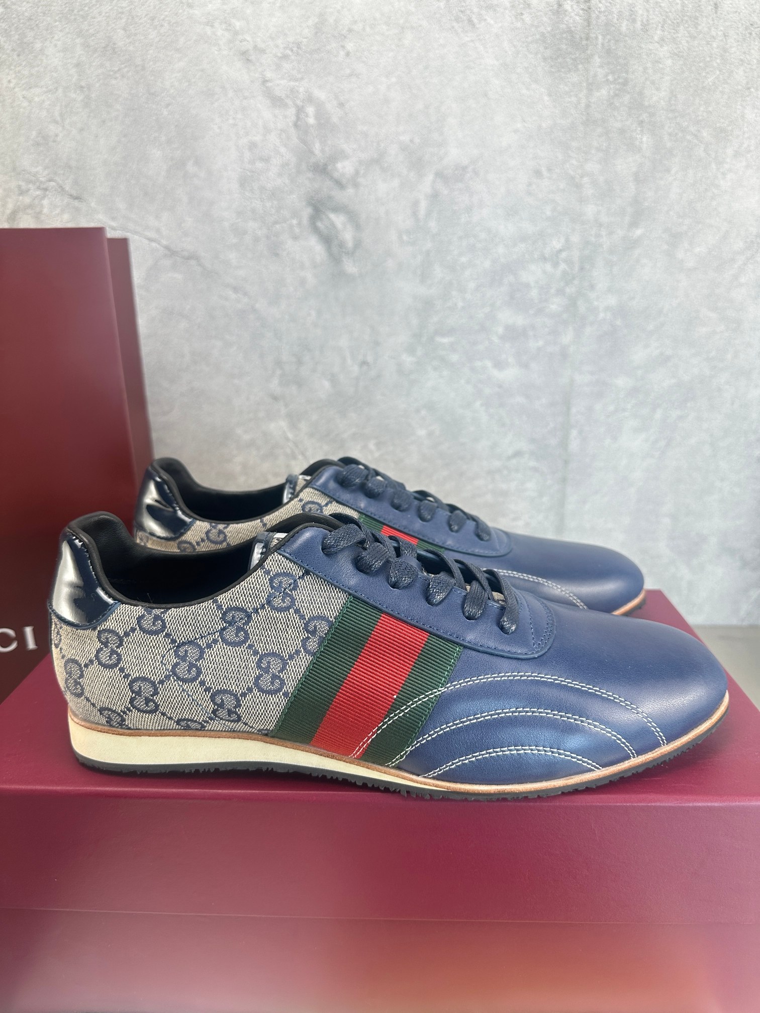 Cheap New Arrivals Gucci High quality Sneakers For Men in 217148, $105 USD- [IB217148] - Replica Gucci Sneakers For Men