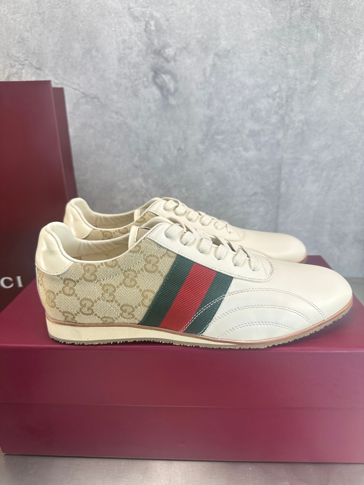 Cheap New Arrivals Gucci High quality Sneakers For Men in 217150, $105 USD- [IB217150] - Replica Gucci Sneakers For Men