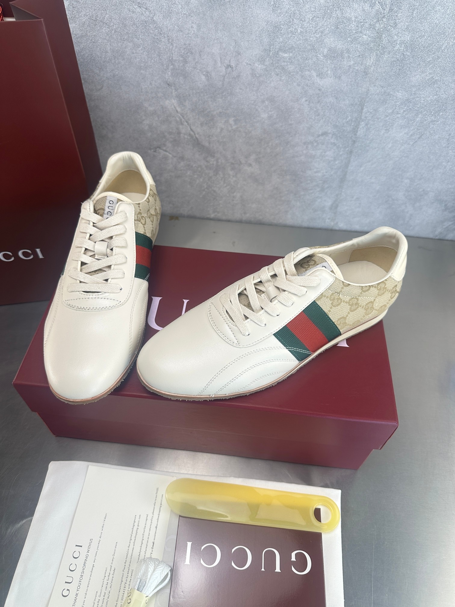 Cheap New Arrivals Gucci High quality Sneakers For Men in 217150, $105 USD- [IB217150] - Replica Gucci Sneakers For Men