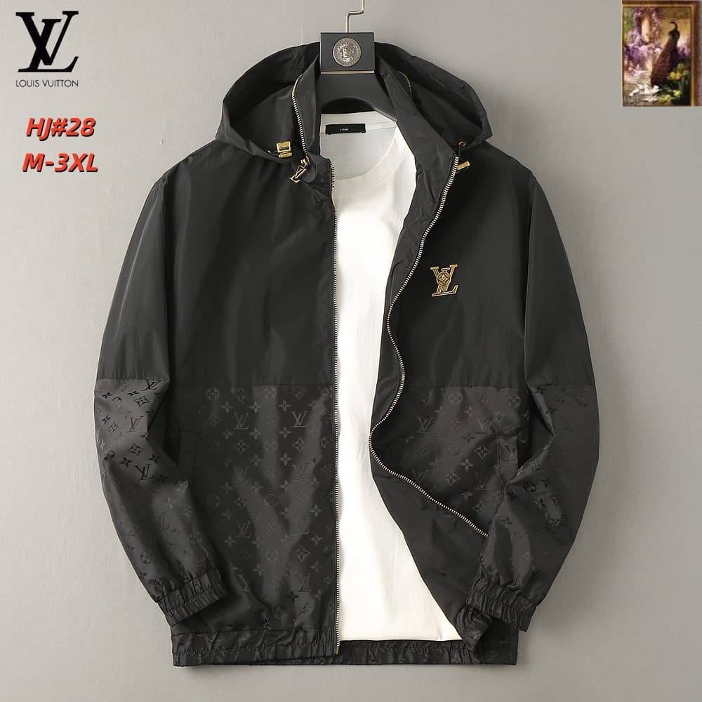 Cheap Louis Vuitton Thin Jackets For Men in 217160, $70 USD- [IB217160] - Replica Louis Vuitton Thin Jackets For Men
