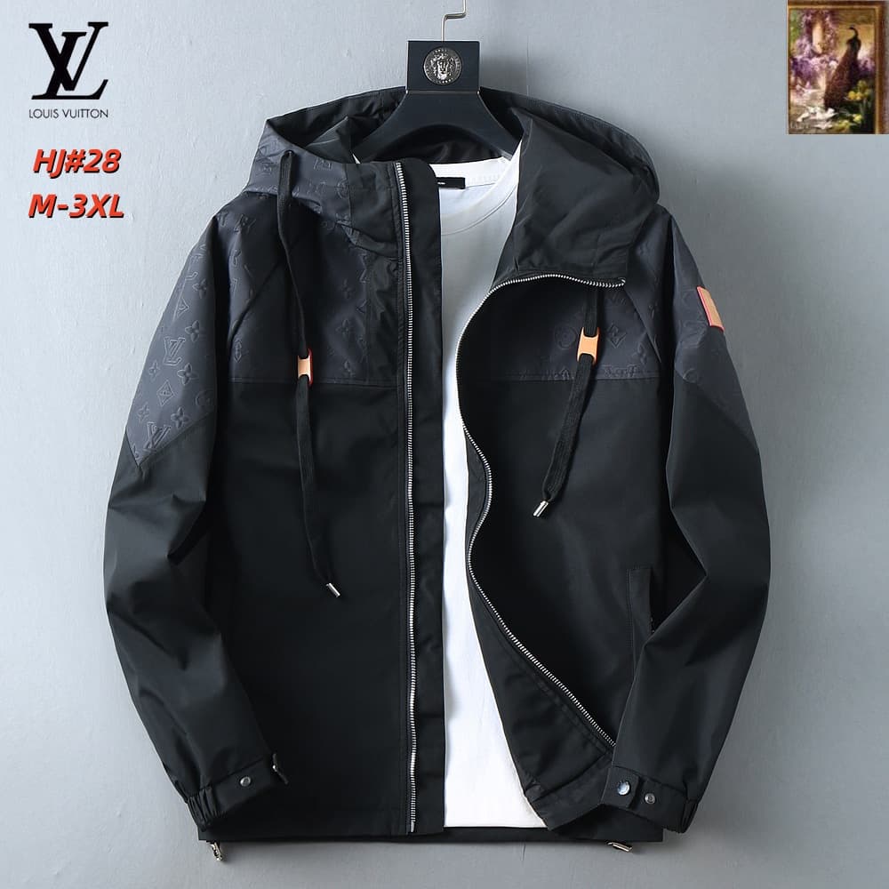 Cheap Louis Vuitton Thin Jackets For Men in 217161, $70 USD- [IB217161] - Replica Louis Vuitton Thin Jackets For Men