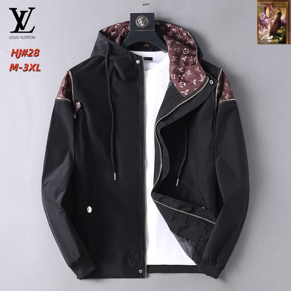 Cheap Louis Vuitton Thin Jackets For Men in 217165, $70 USD- [IB217165] - Replica Louis Vuitton Thin Jackets For Men
