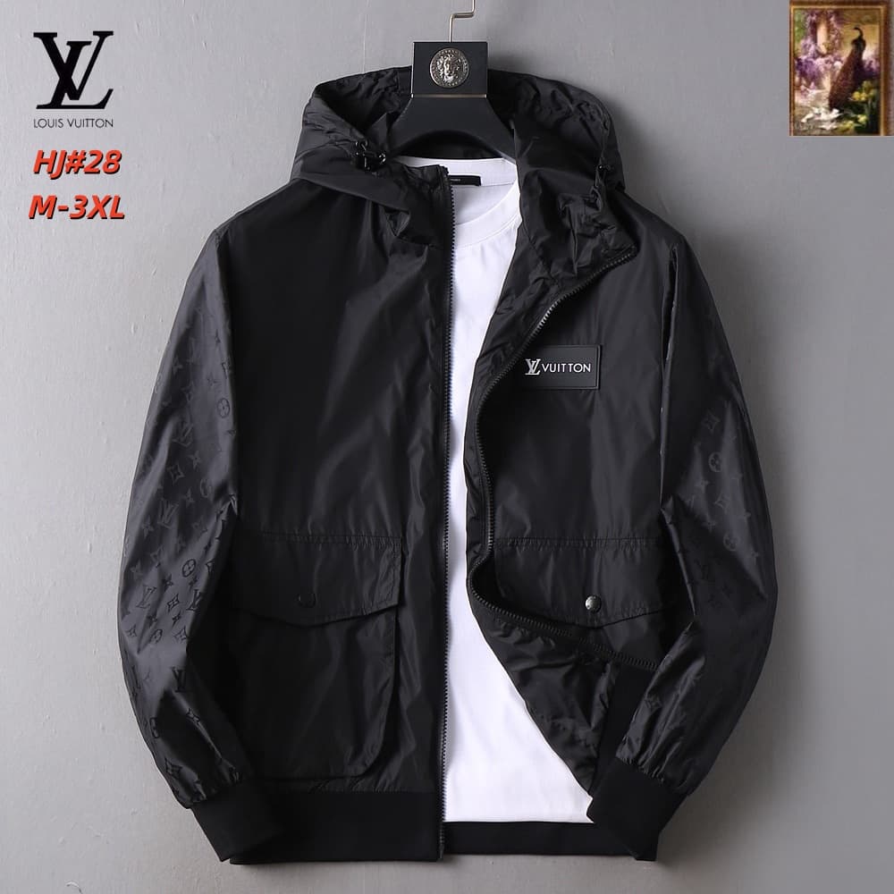 Cheap Louis Vuitton Thin Jackets For Men in 217167, $70 USD- [IB217167] - Replica Louis Vuitton Thin Jackets For Men