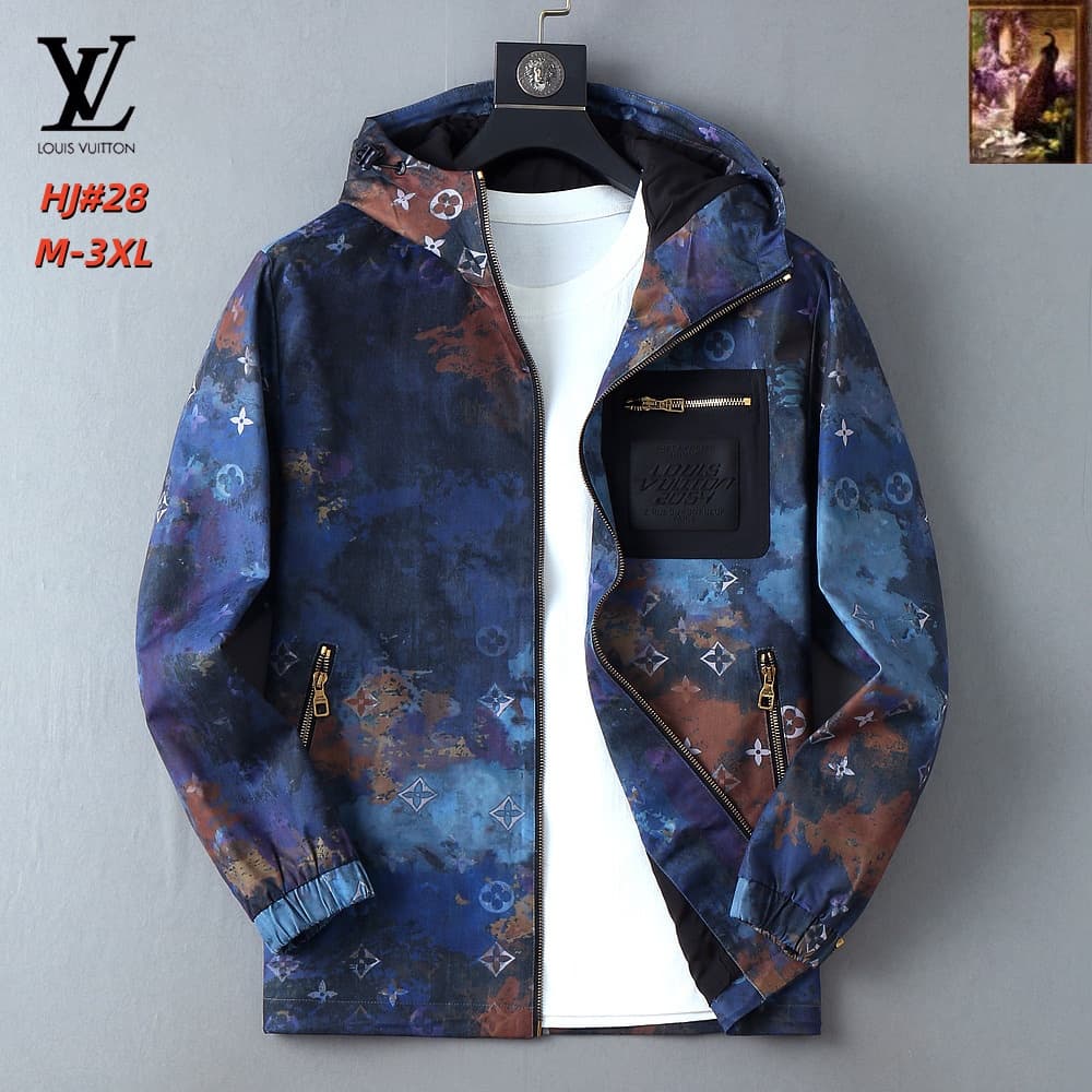 Cheap Louis Vuitton Thin Jackets For Men in 217170, $70 USD- [IB217170] - Replica Louis Vuitton Thin Jackets For Men