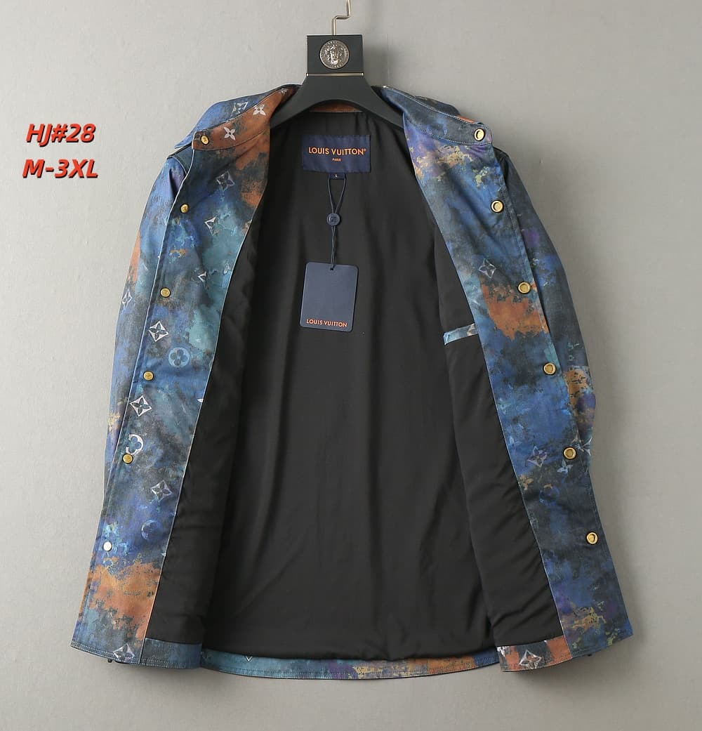 Cheap Louis Vuitton Thin Jackets For Men in 217173, $70 USD- [IB217173] - Replica Louis Vuitton Thin Jackets For Men