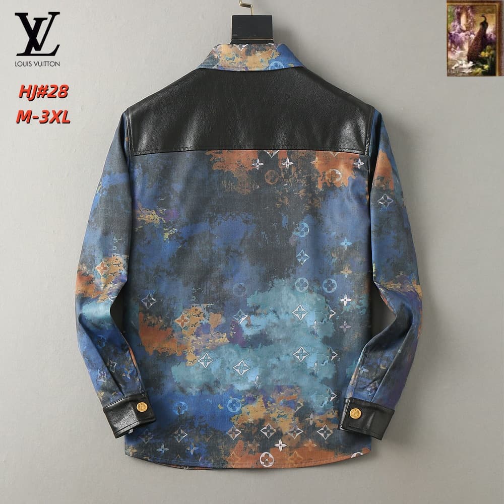 Cheap Louis Vuitton Thin Jackets For Men in 217173, $70 USD- [IB217173] - Replica Louis Vuitton Thin Jackets For Men