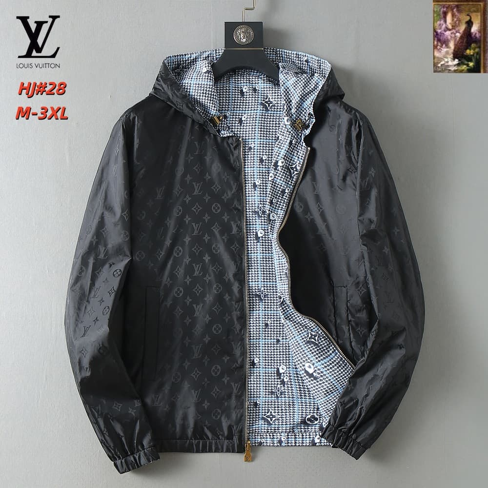 Cheap Louis Vuitton Thin Jackets For Men in 217174, $70 USD- [IB217174] - Replica Louis Vuitton Thin Jackets For Men