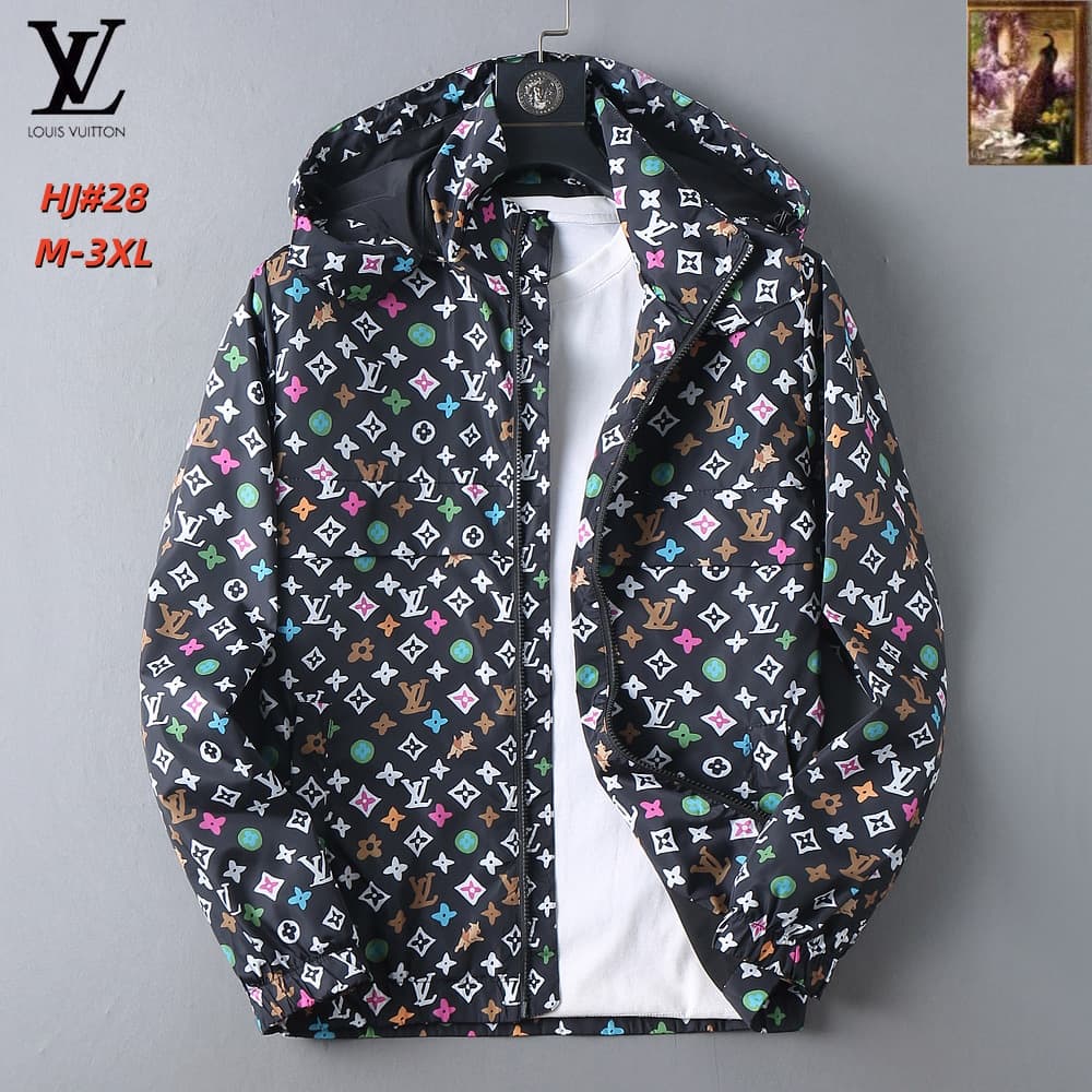 Cheap Louis Vuitton Thin Jackets For Men in 217176, $70 USD- [IB217176] - Replica Louis Vuitton Thin Jackets For Men
