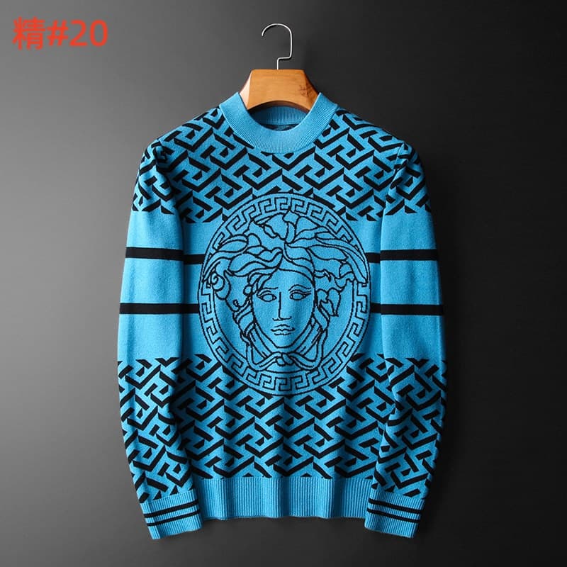 Cheap Versace Sweaters for Men in 217238, $55 USD- [IB217238] - Replica Versace Sweaters for Men