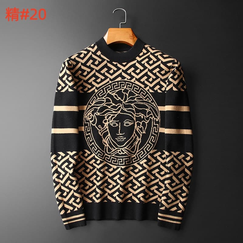 Cheap Versace Sweaters for Men in 217239, $55 USD- [IB217239] - Replica Versace Sweaters for Men