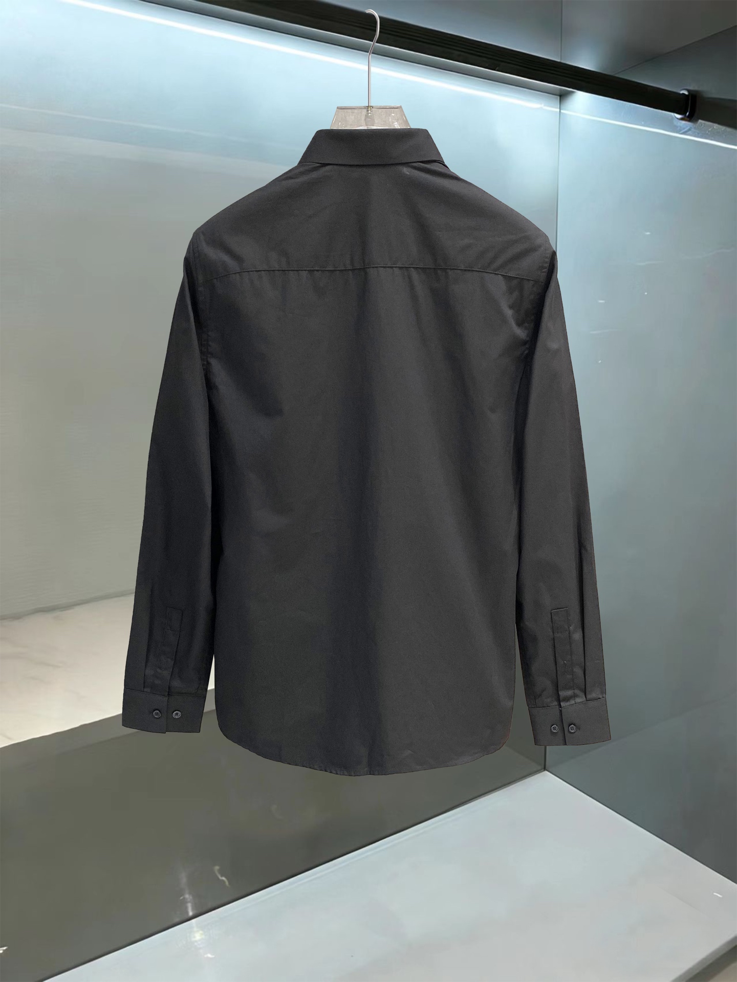 Cheap New Arrivals Prada Shirts For Men in 217245, $60 USD- [IB217245] - Replica Proda Long-Sleeved Polo Shirts for Men