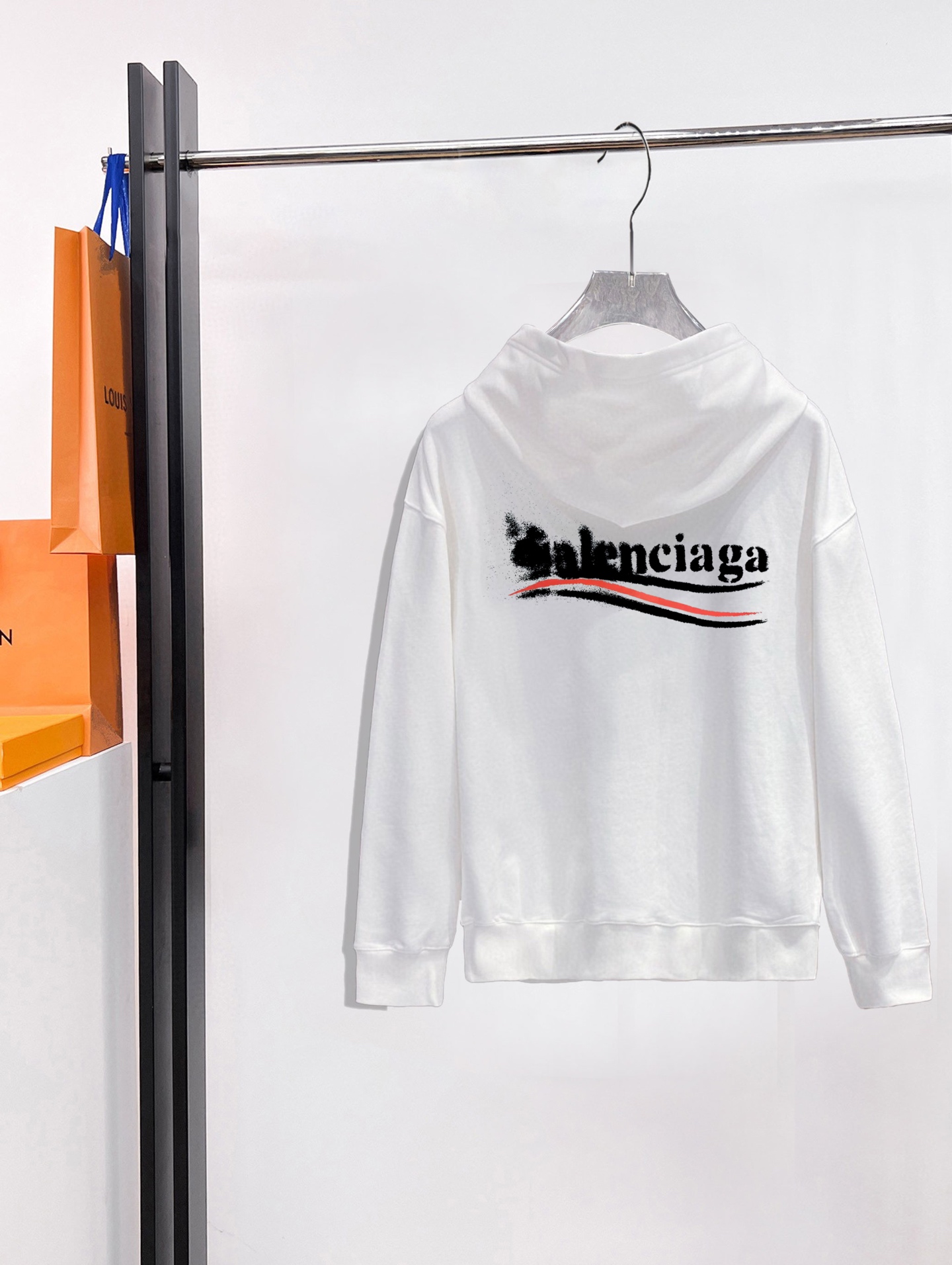 Cheap New Arrivals Balenciaga Hoody Size M-3XL in 217258, $60 USD- [IB217258] - Replica Balenciaga Hoodies for Men