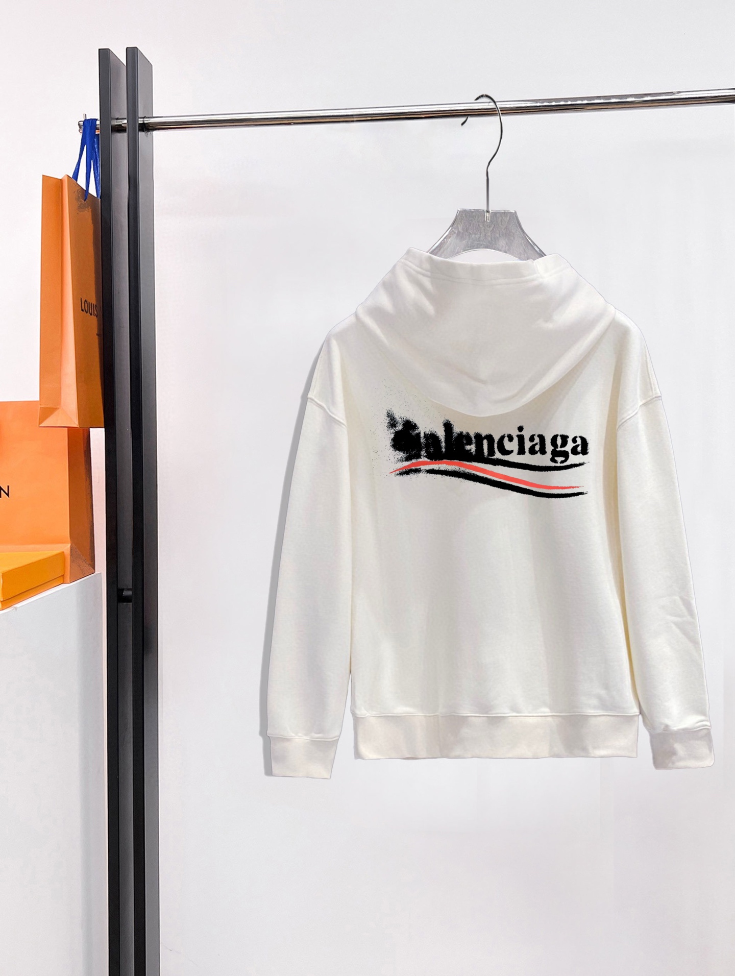 Cheap New Arrivals Balenciaga Hoody Size M-3XL in 217259, $60 USD- [IB217259] - Replica Balenciaga Hoodies for Men