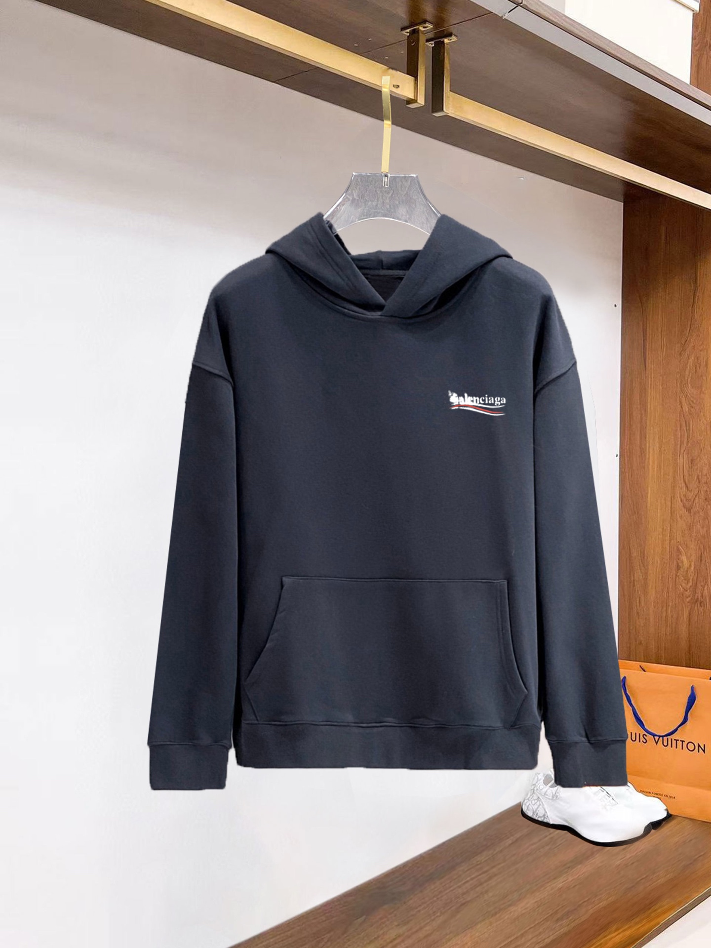 Cheap New Arrivals Balenciaga Hoody Size M-3XL in 217260, $60 USD- [IB217260] - Replica Balenciaga Hoodies for Men