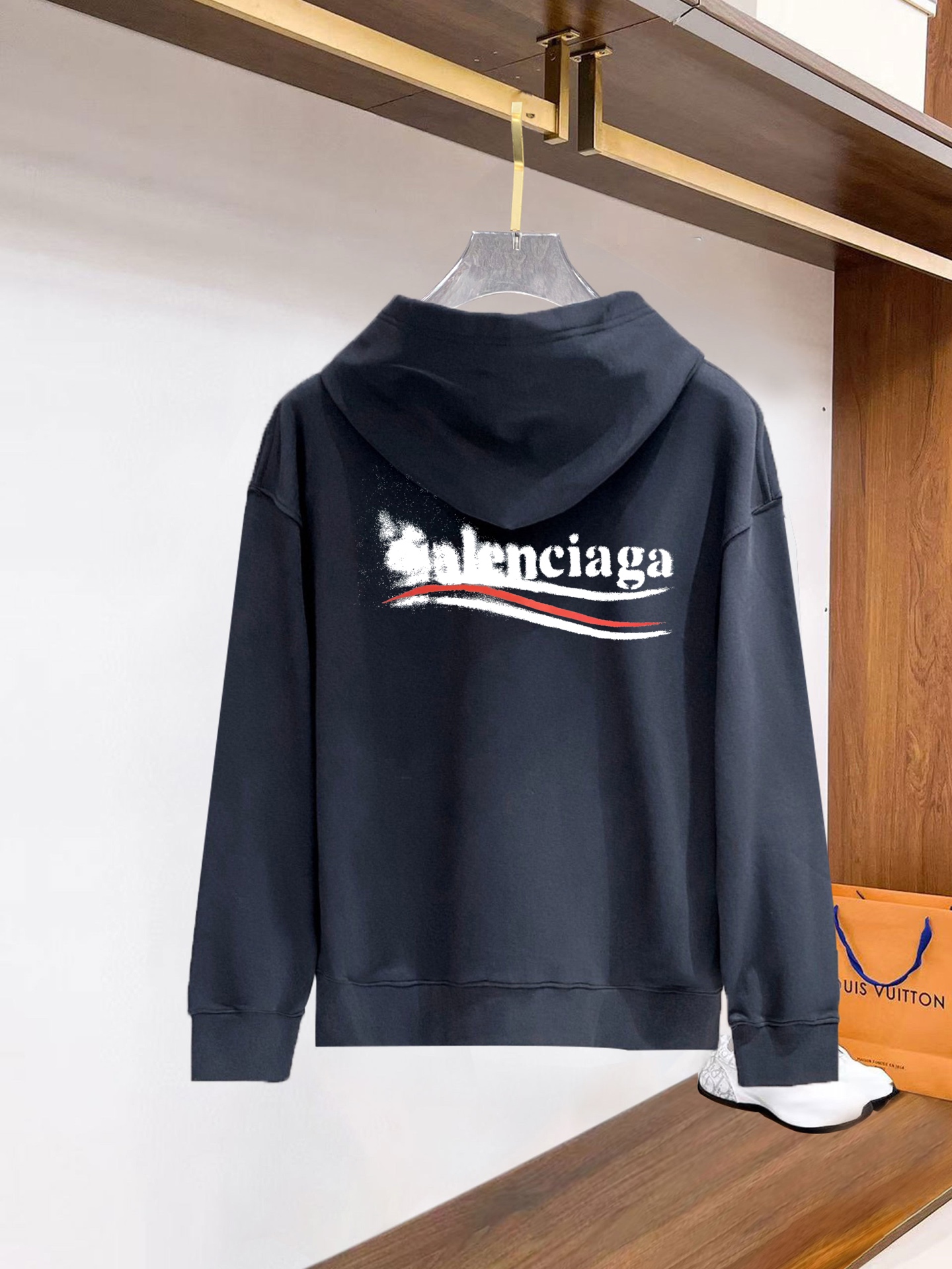 Cheap New Arrivals Balenciaga Hoody Size M-3XL in 217260, $60 USD- [IB217260] - Replica Balenciaga Hoodies for Men