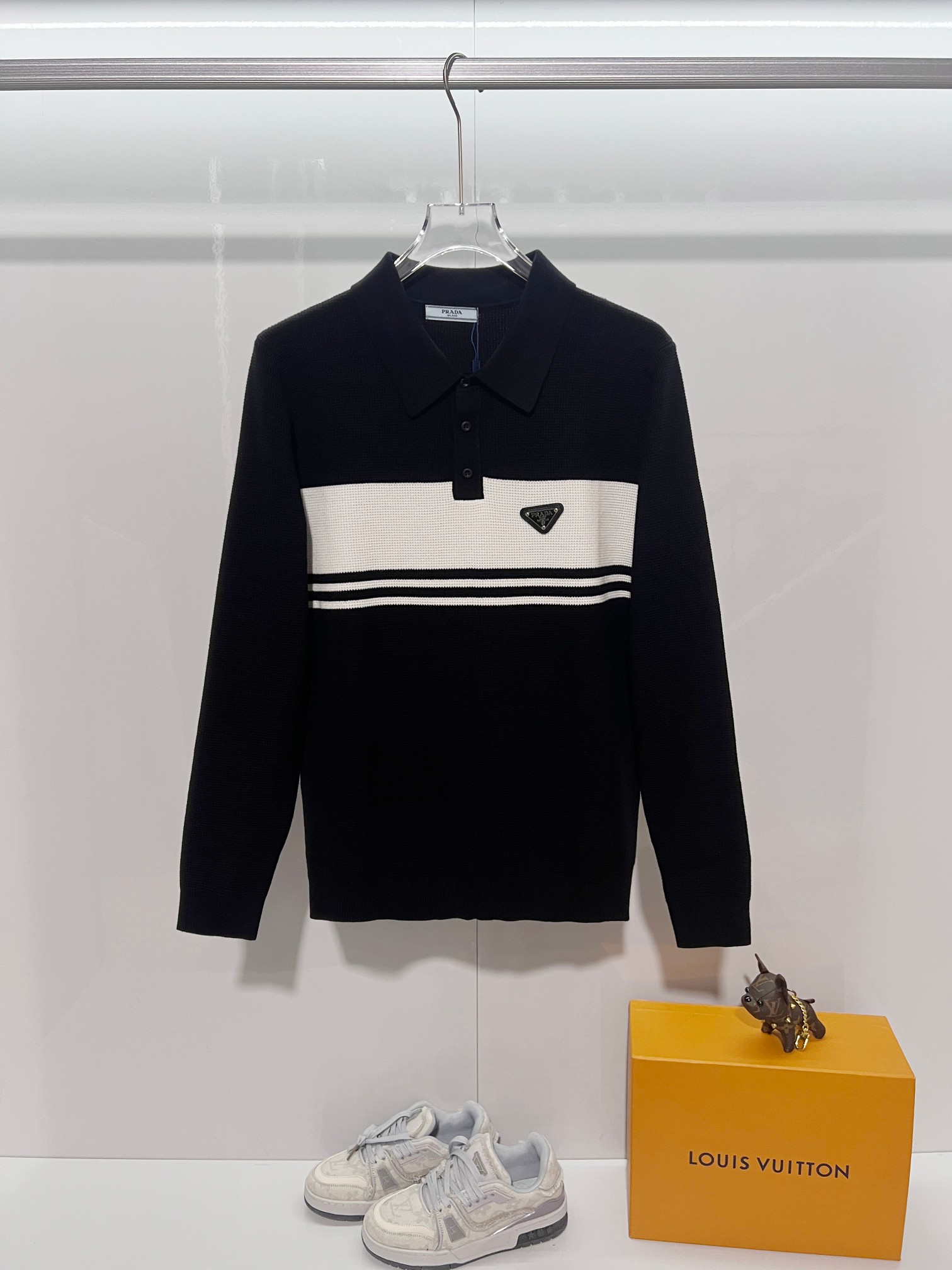 Cheap Prado Sweaters for Men in 217292, $60 USD- [IB217292] - Replica Prado Sweaters for Men