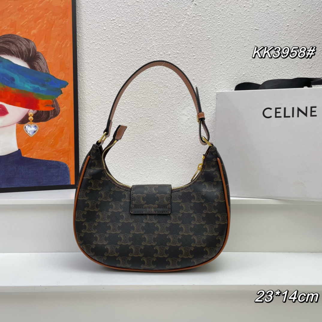 Cheap New Celine crescent-shaped bag in 217343, $95 USD- [IB217343] - Replica CELINE AAA Quality Handbags