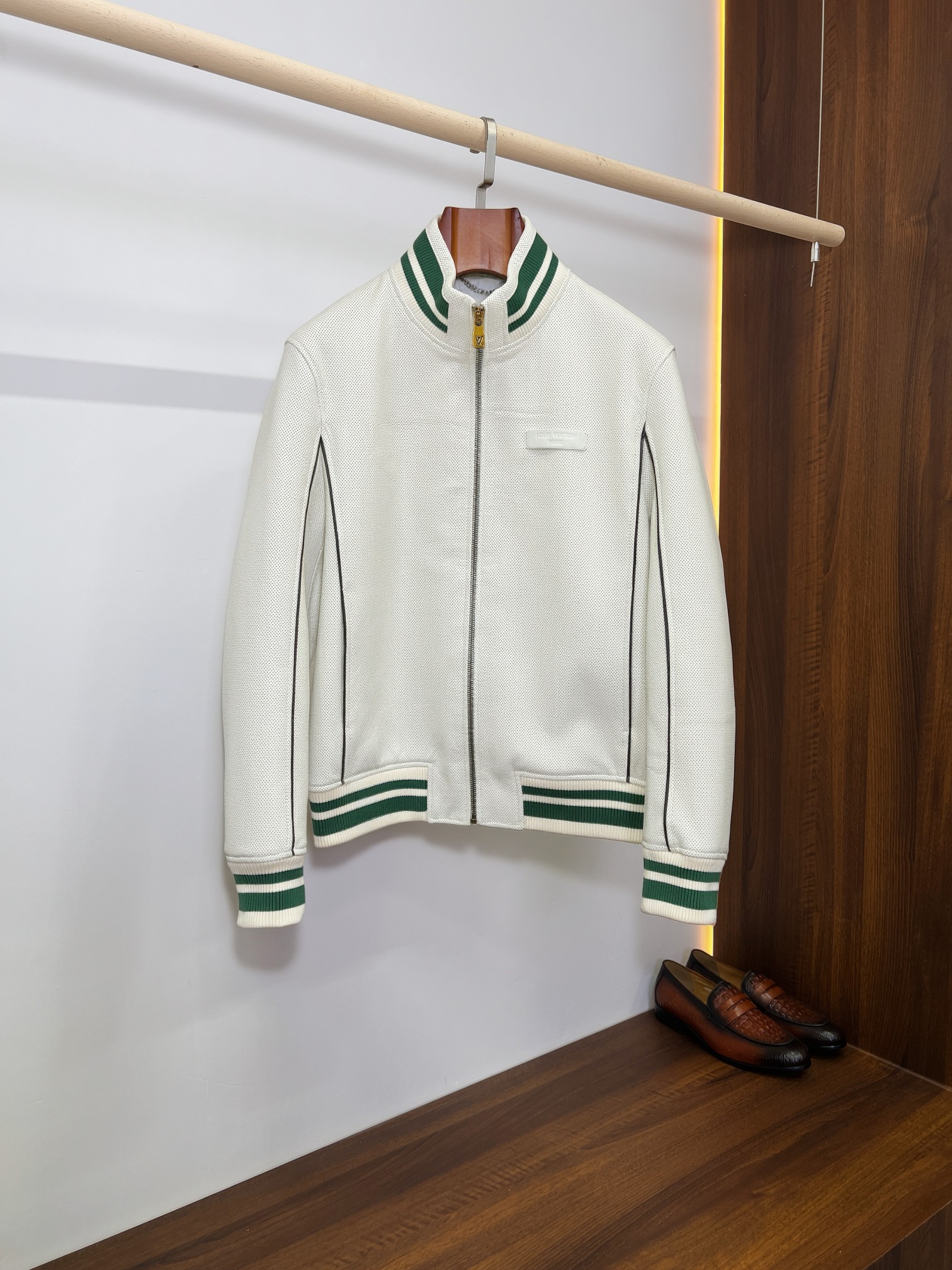 Cheap New Arrivals Louis Vuitton Top quality Leather Jackets For Men in 217451, $420 USD- [IB217451] - Replica Louis Vuitton Thick Jackets For Men