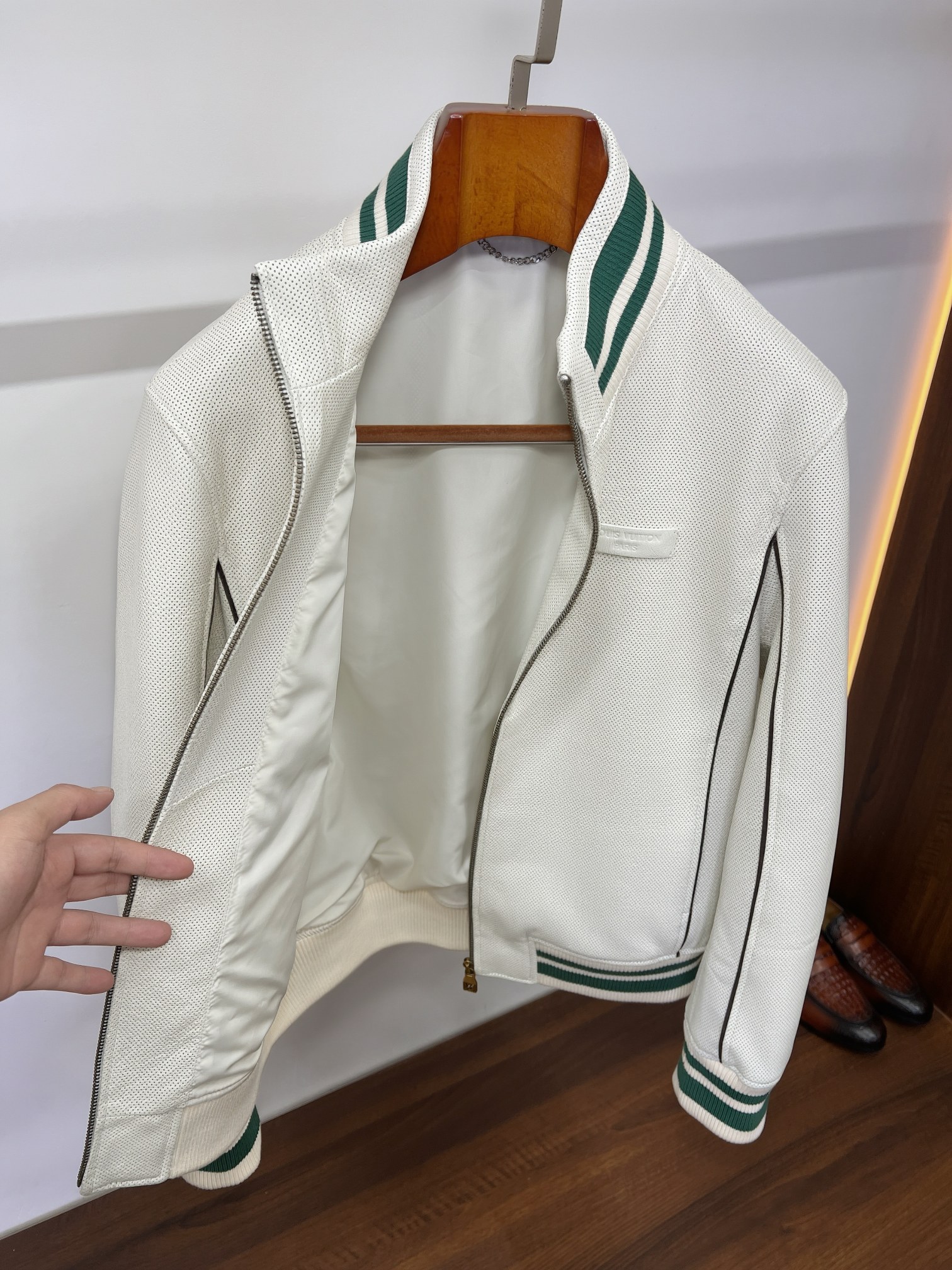 Cheap New Arrivals Louis Vuitton Top quality Leather Jackets For Men in 217451, $420 USD- [IB217451] - Replica Louis Vuitton Thick Jackets For Men