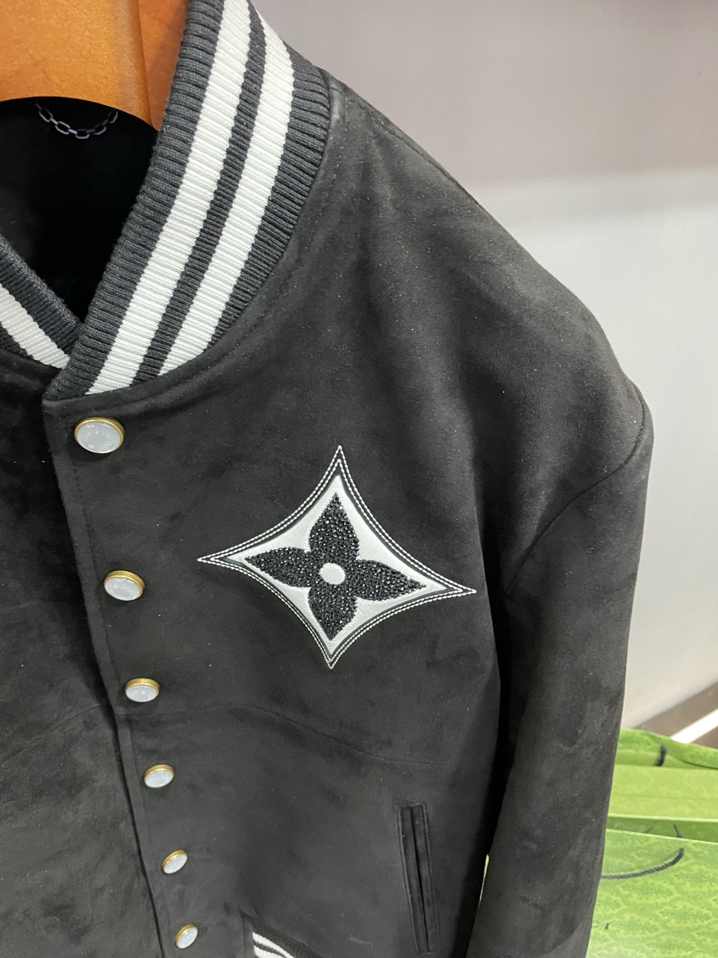Cheap New Arrivals Louis Vuitton Top quality Leather Jackets For Men in 217459, $420 USD- [IB217459] - Replica Louis Vuitton Thick Jackets For Men