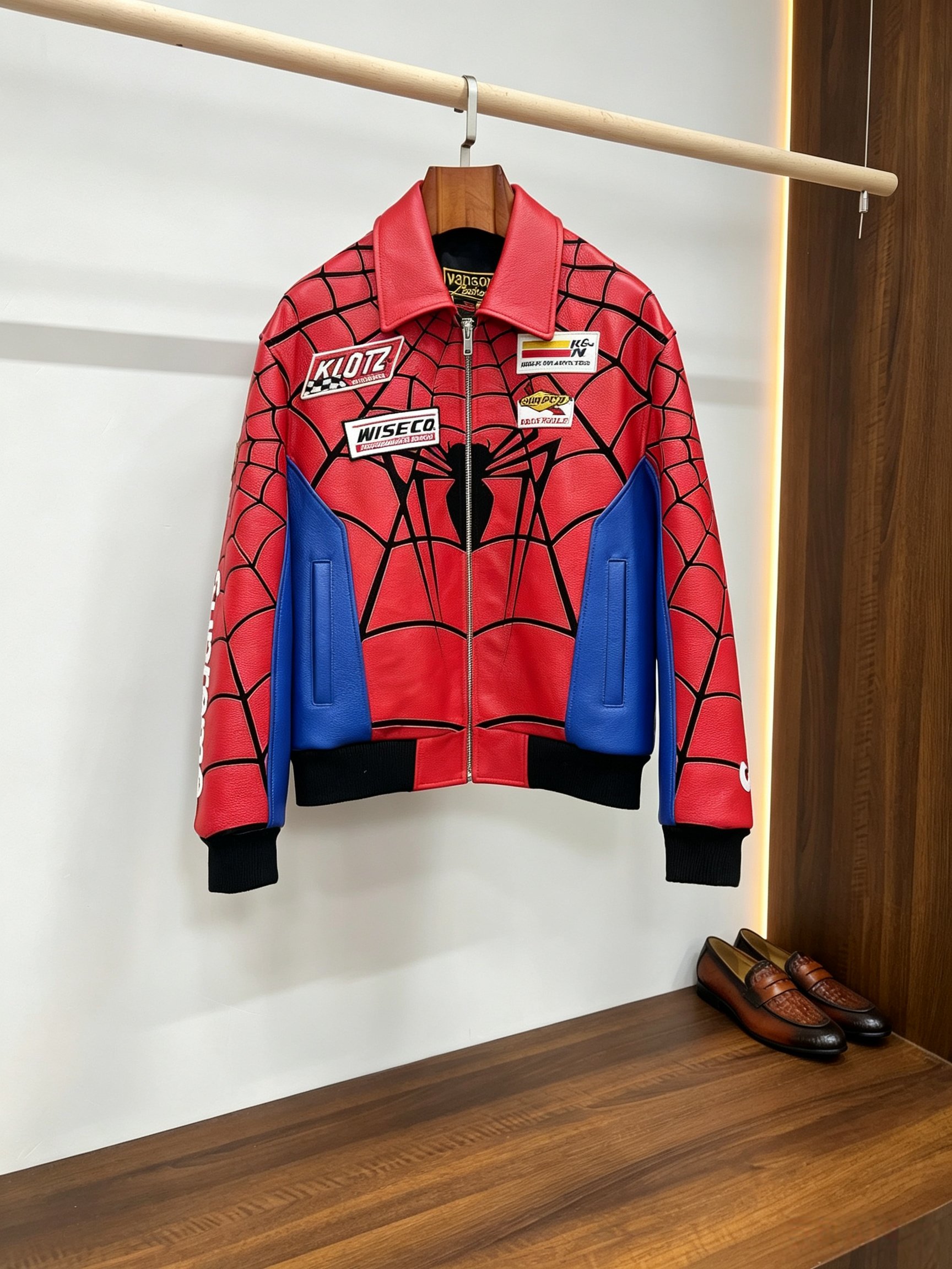 Cheap New Arrivals Vanson × Supreme Top quality Leather Jackets For Men in 217494, $480 USD- [IB217494] - Replica Louis Vuitton Thick Jackets For Men