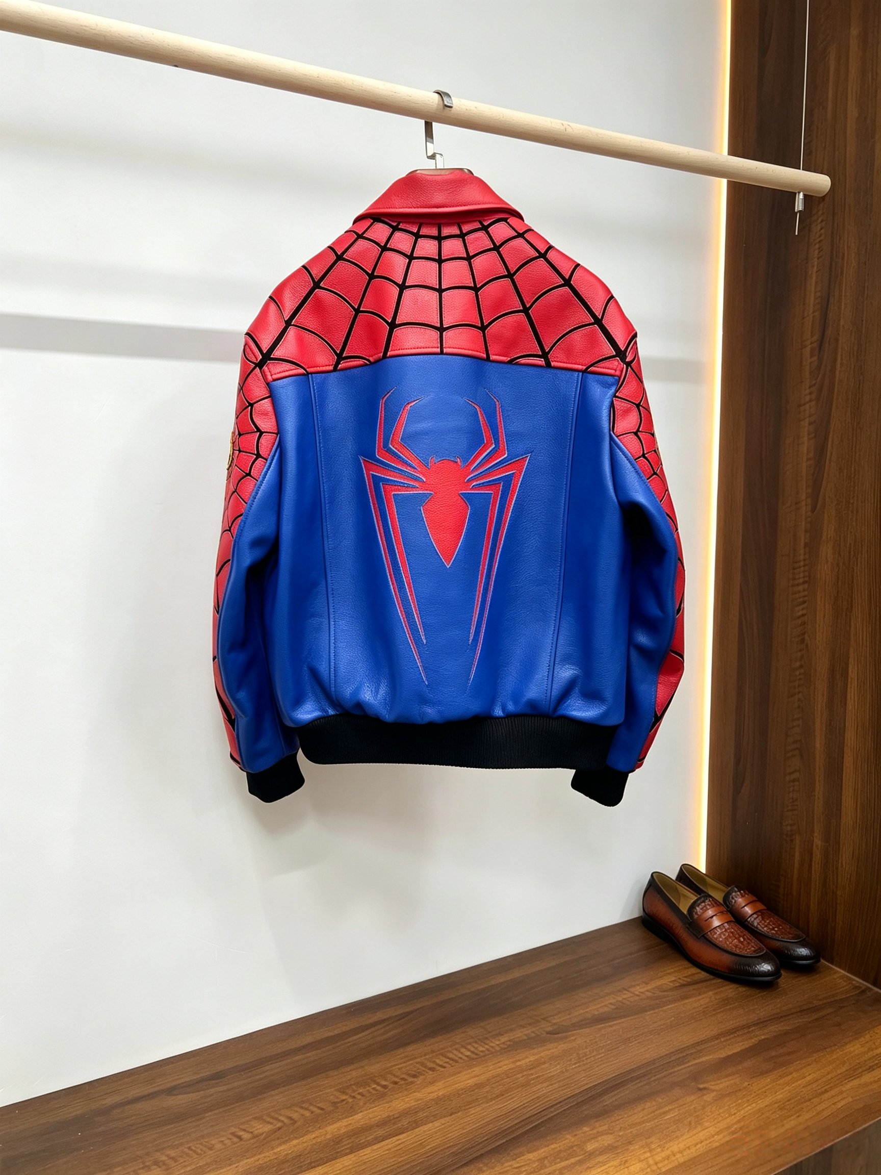Cheap New Arrivals Vanson × Supreme Top quality Leather Jackets For Men in 217494, $480 USD- [IB217494] - Replica Louis Vuitton Thick Jackets For Men