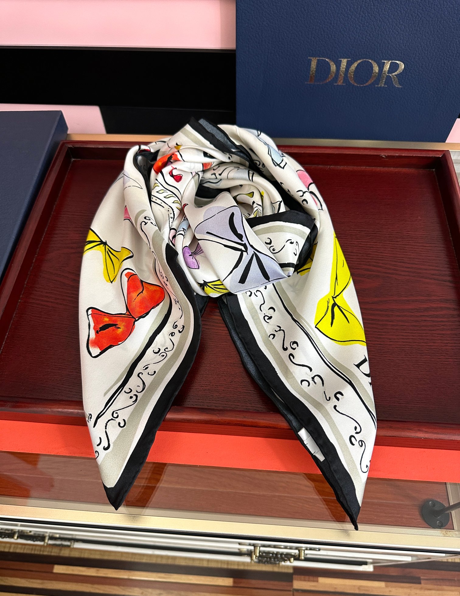 Cheap New Dior high-quality scarf in 217612, $50 USD- [IB217612] - Replica Dior Scarf